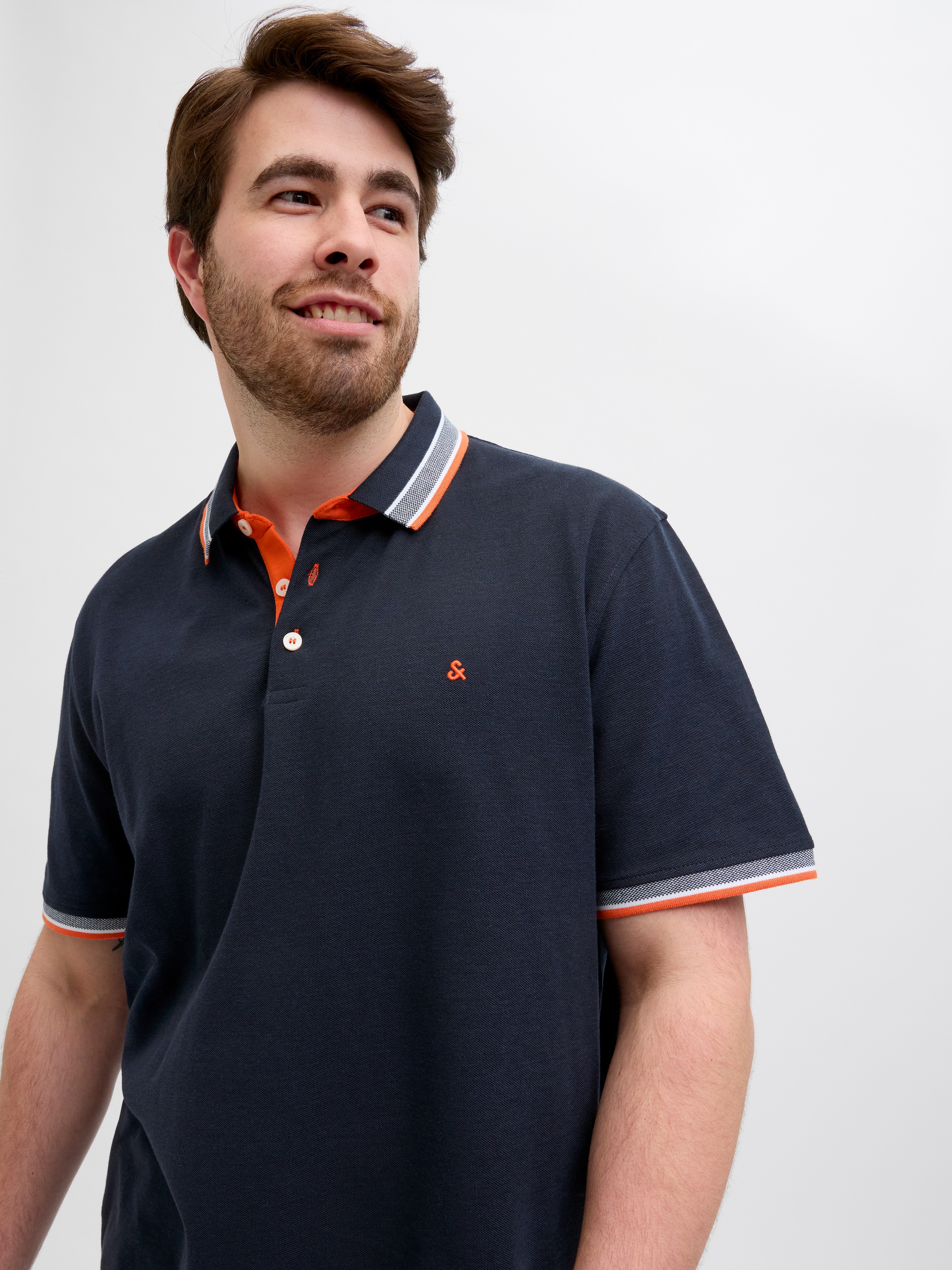 Jack & Jones PlusSize Poloshirt »JJEPAULOS POLO SS NOOS PLS«, mit Logo Stickerei