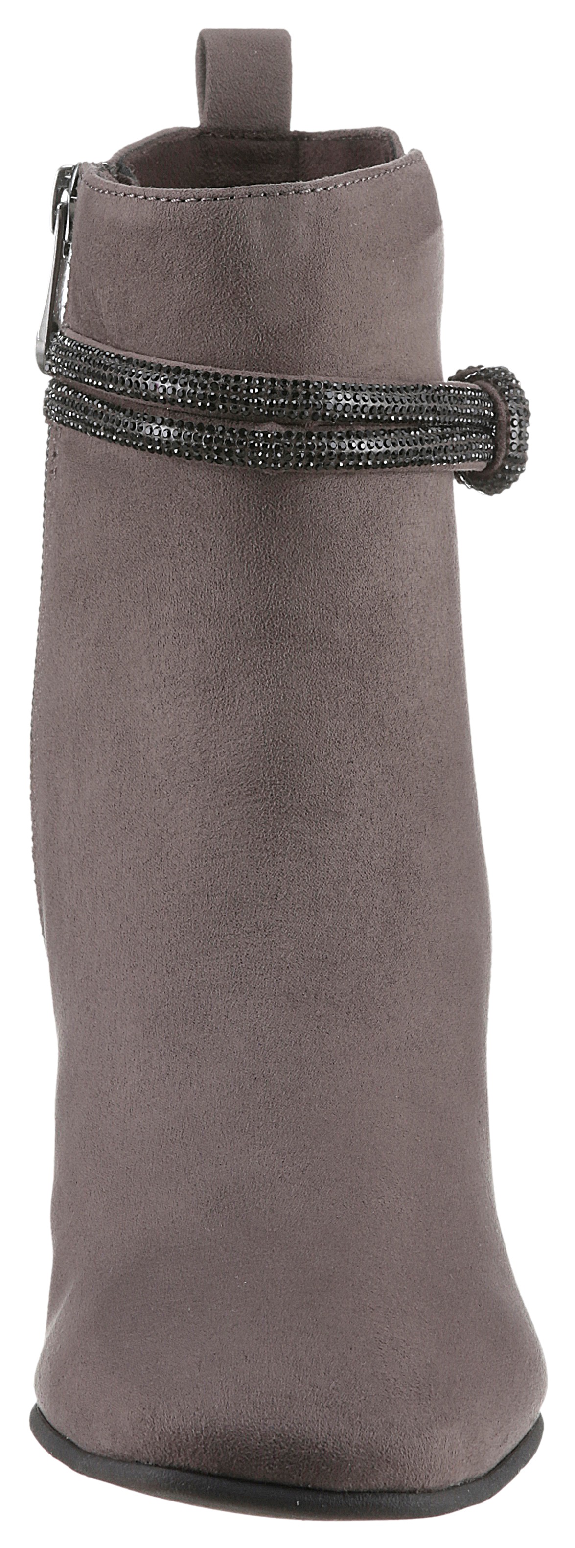 MARCO TOZZI Stiefelette, Blockabsatz, Businessschuh, Abendschuh in eleganter Karreeform