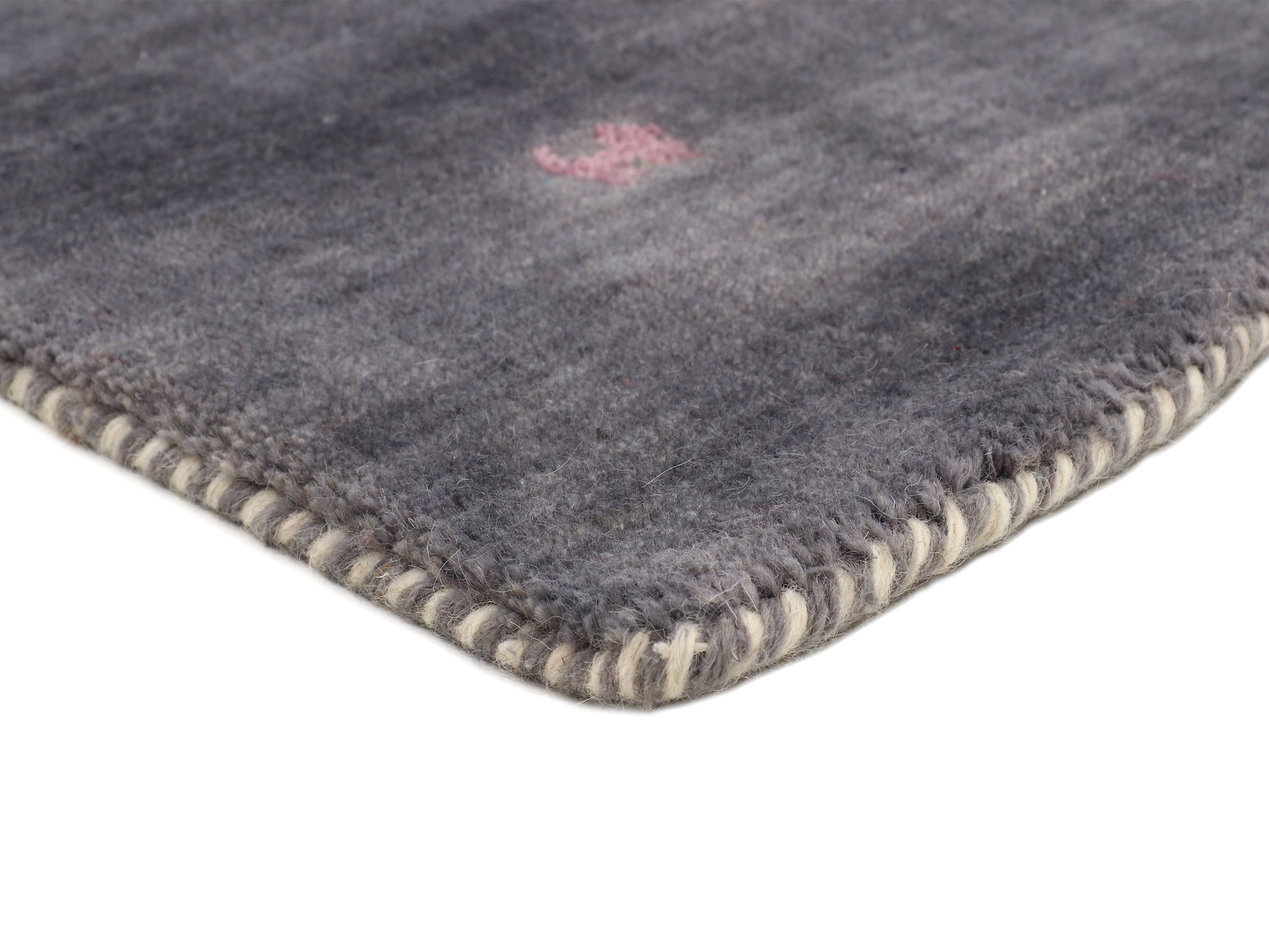 carpetfine Wollteppich »Gabbeh-Uni«, quadratisch, 15 mm Höhe, reine Wolle, handgewebt, Gabbeh Loom Tiermotiv, Sonderform Quadrat