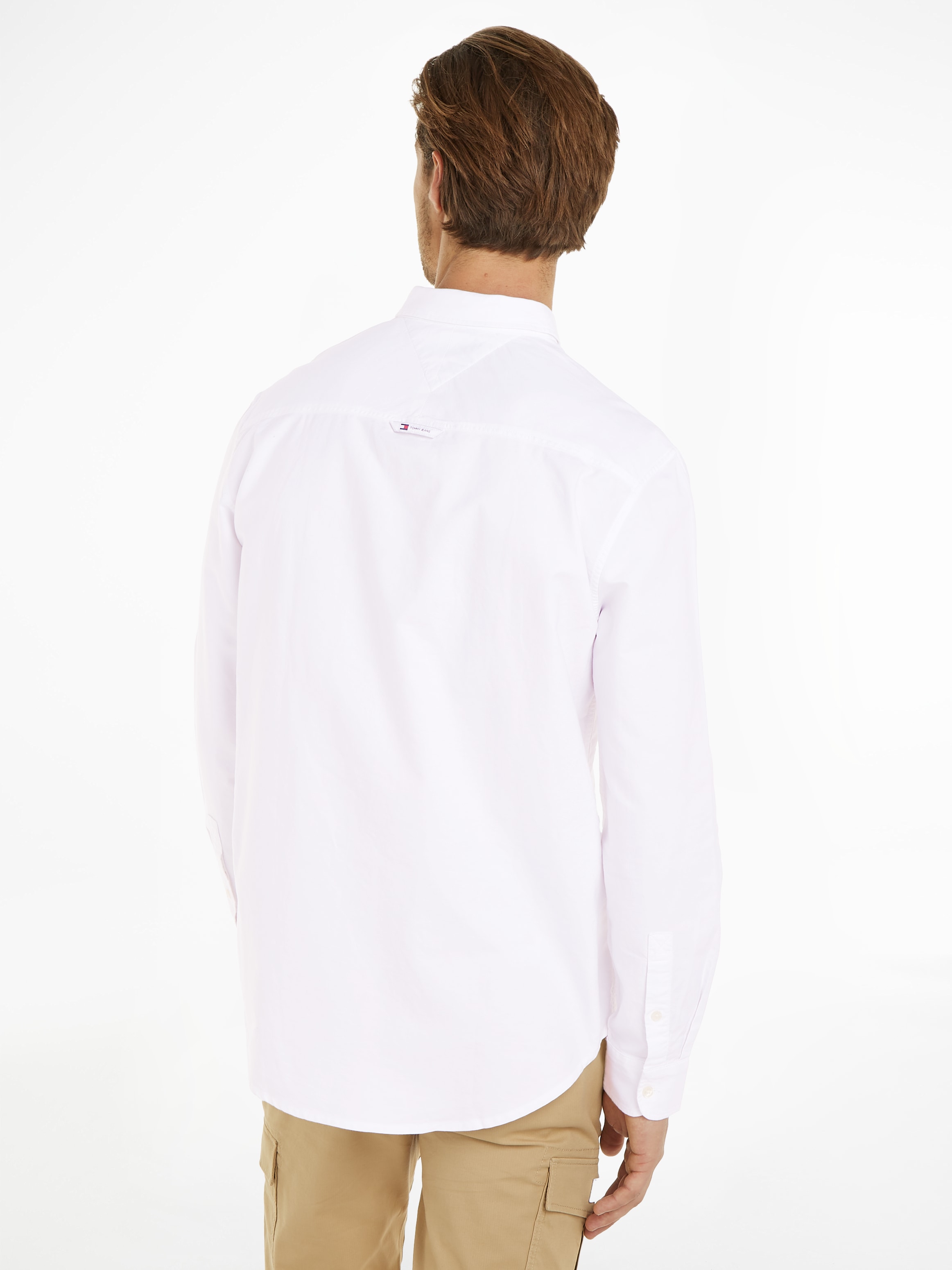 Tommy Jeans Langarmhemd "TJM ENTRY REG OXFORD SHIRT", mit Logoprägung günstig online kaufen