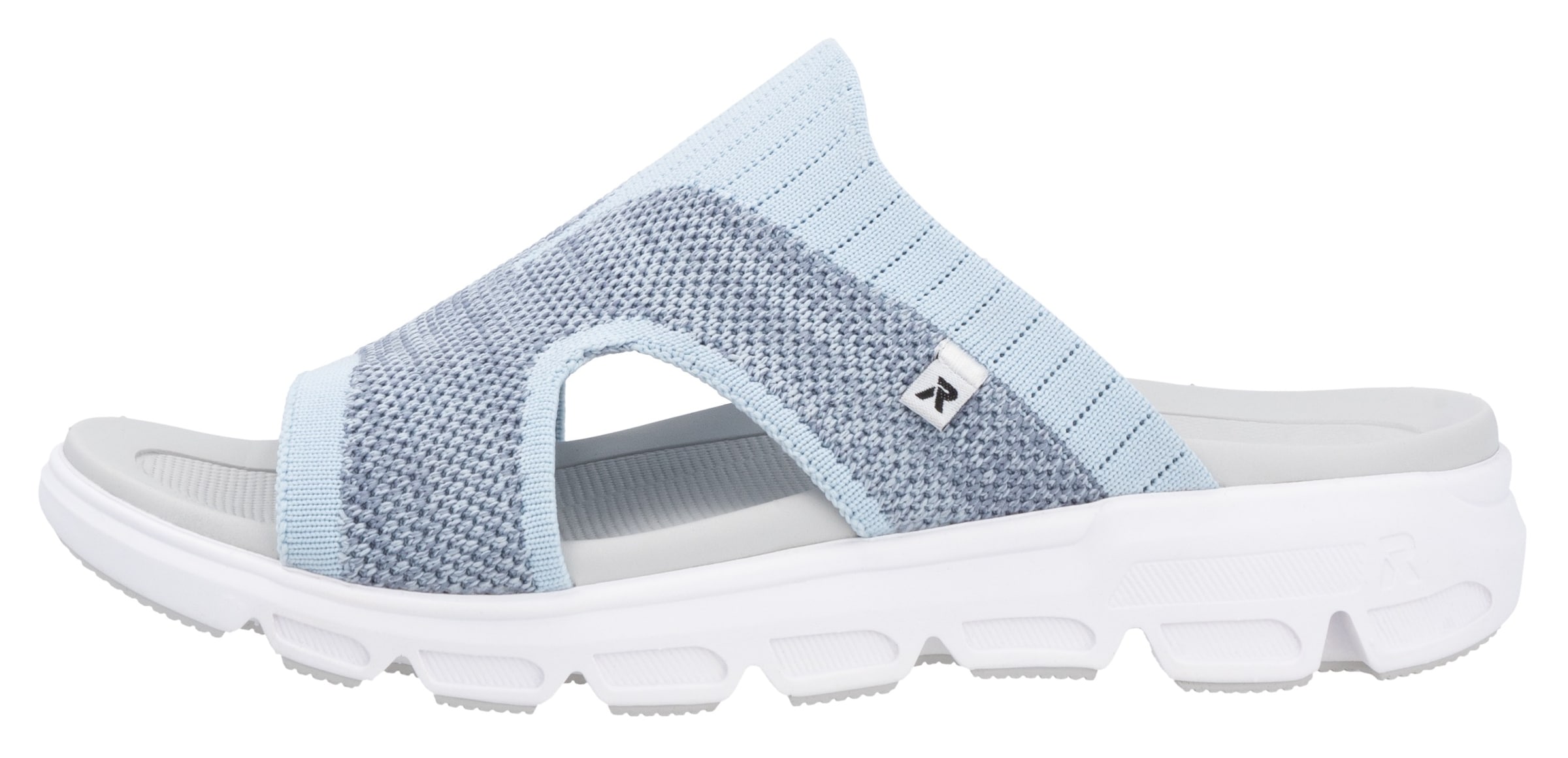 RIEKER Sport Pantolette, Sommerschuh, Schlappen, Poolslides, Strandschuh, maschinenwaschbar