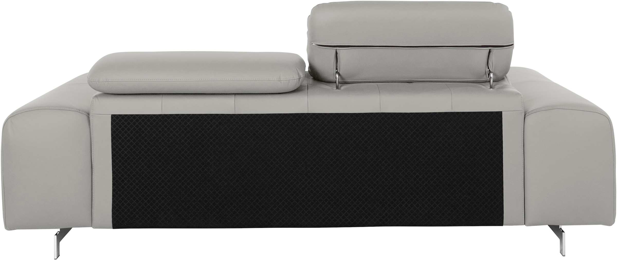 COTTA 3-Sitzer »Chef«, Big-Sofa mit Kopfteilverstellung, edle Metallkufen