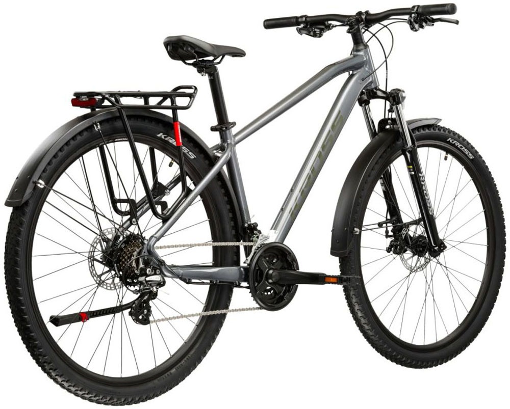 Kross Mountainbike »KROSS Mountainbike Hardtail 27,5" Hexagon 2.0 EQ grau 21 Gänge 2026« 21 Gang Shimano ALTUS M310 Schaltwerk Kettenschaltung
