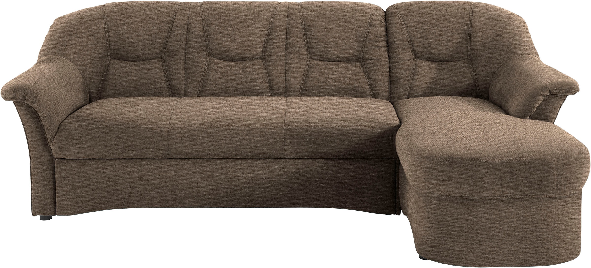 DOMO collection Ecksofa »Sarafina zeitlos und komfortabel, optional mit Federkern, L-Form«, wahlweise mit Bettfunktion