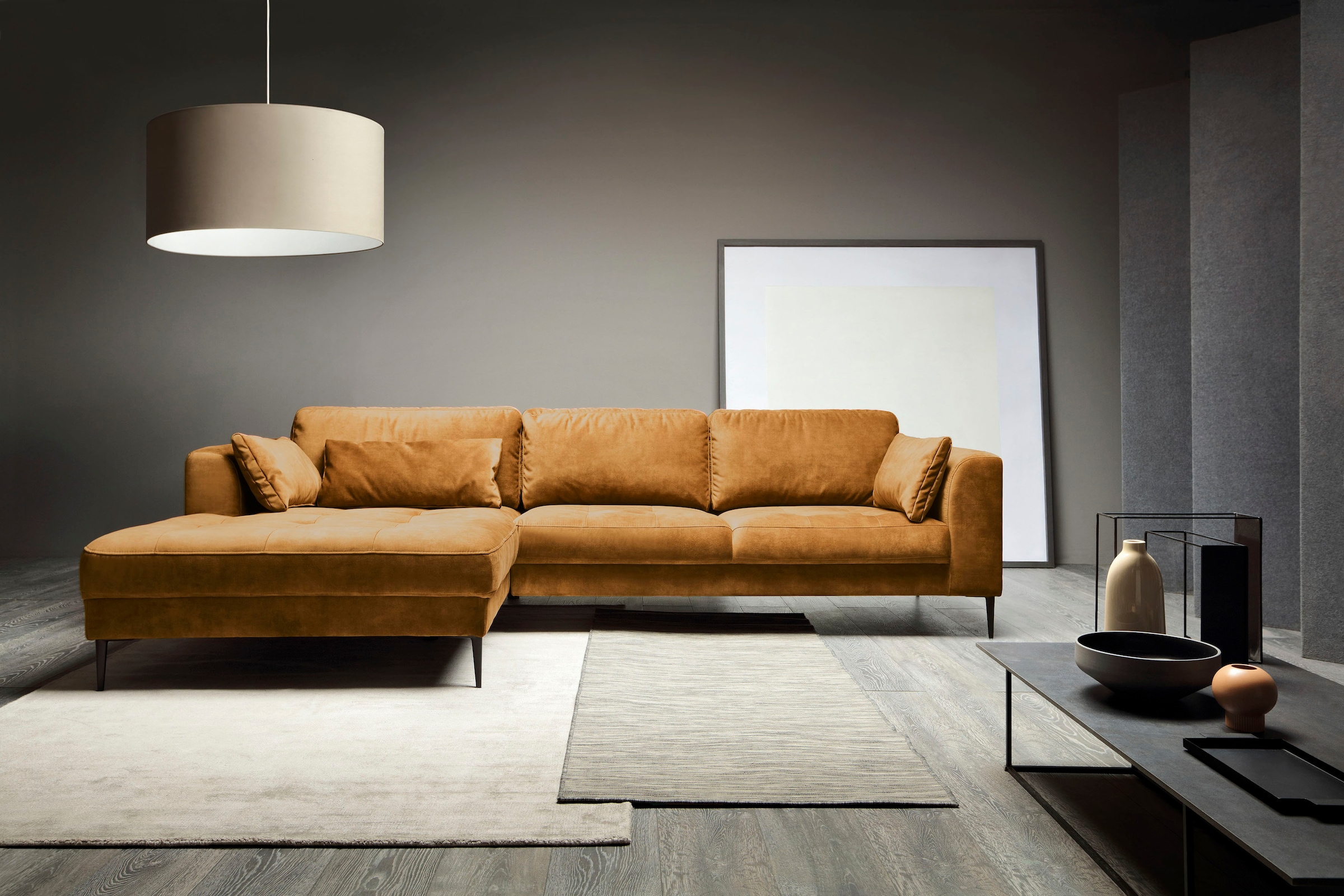 TRENDMANUFAKTUR Ecksofa "Luzi, wahlweise mit Schlaffunktion & Bettkasten. O günstig online kaufen
