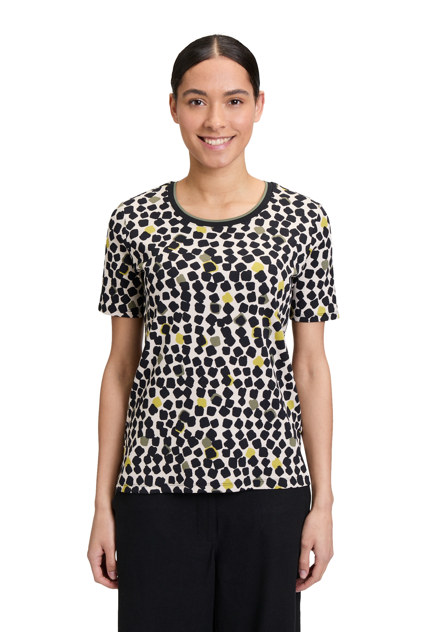 Betty Barclay Kurzarmshirt "Damen mit Print" 1 Stk. Rippbündchen günstig online kaufen