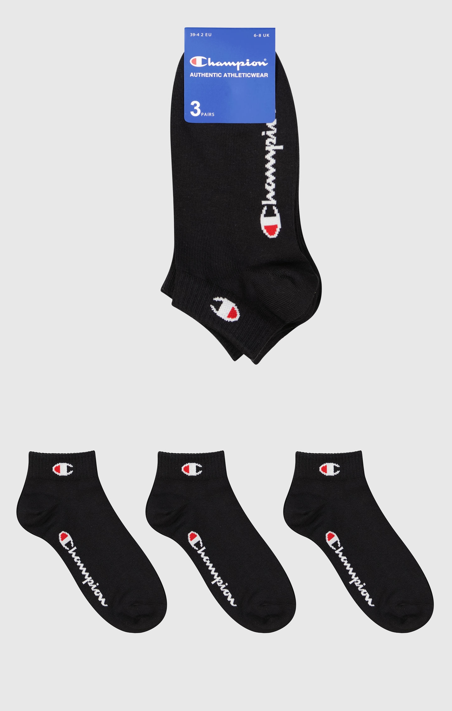 Champion Kurzsocken "3 Pack Quarter Socks" 3 Paar tlg. für sportive Aktivit günstig online kaufen
