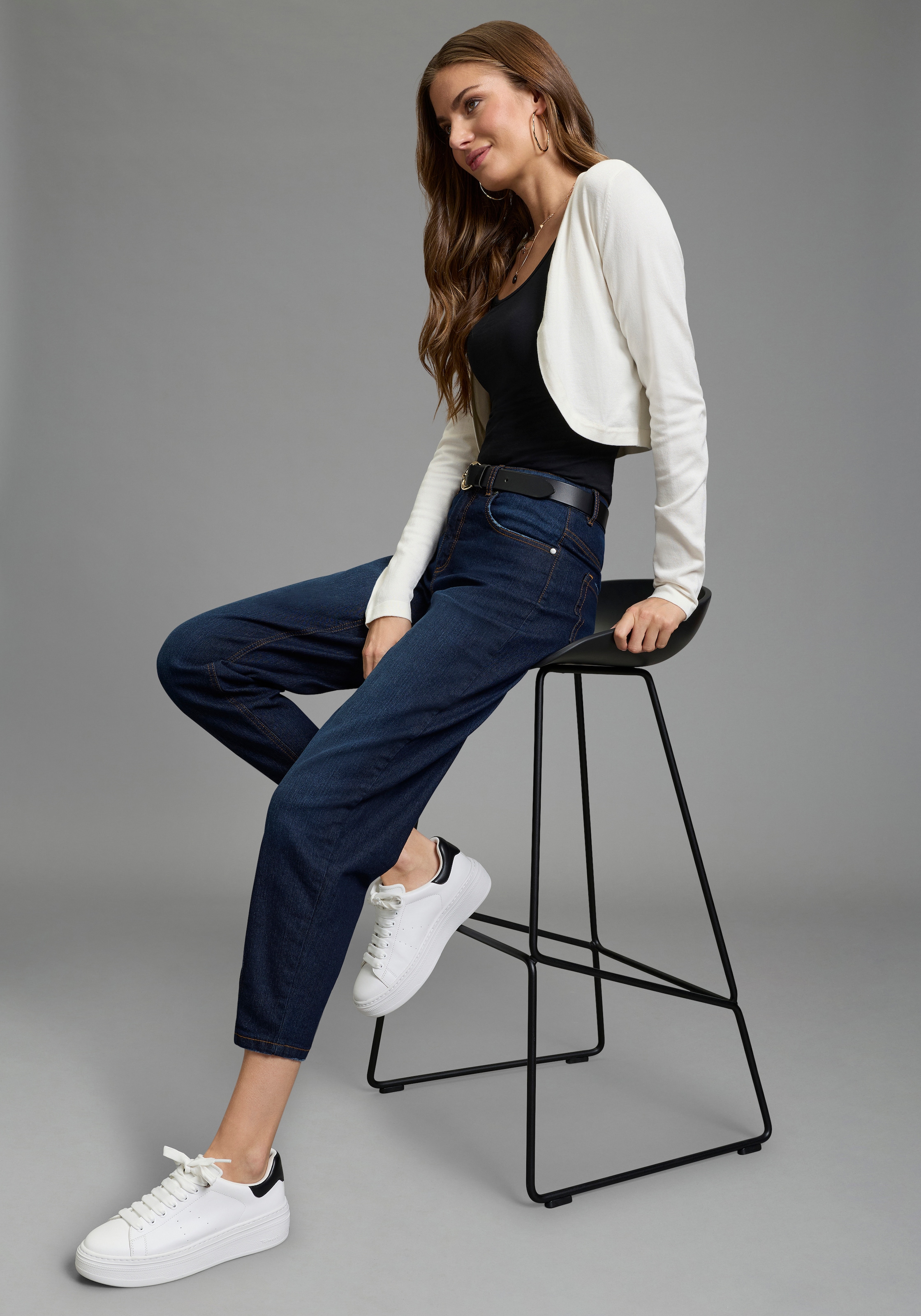 Flashlights Spaghettitop körpernahe Passform, aus Baumwolle und Elasthan