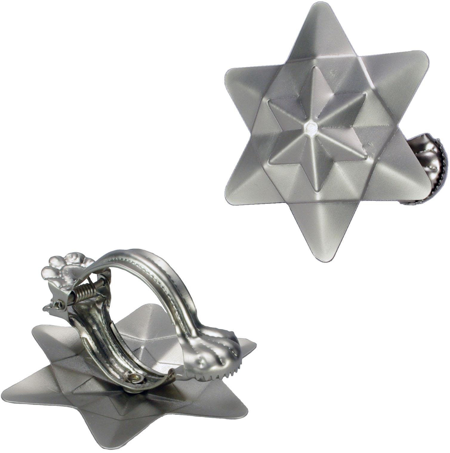 Dekoklammer LIEDECO, grau, Metall, Gardinenbefestigungen, "Orbit", für Gardinen, Vorhänge