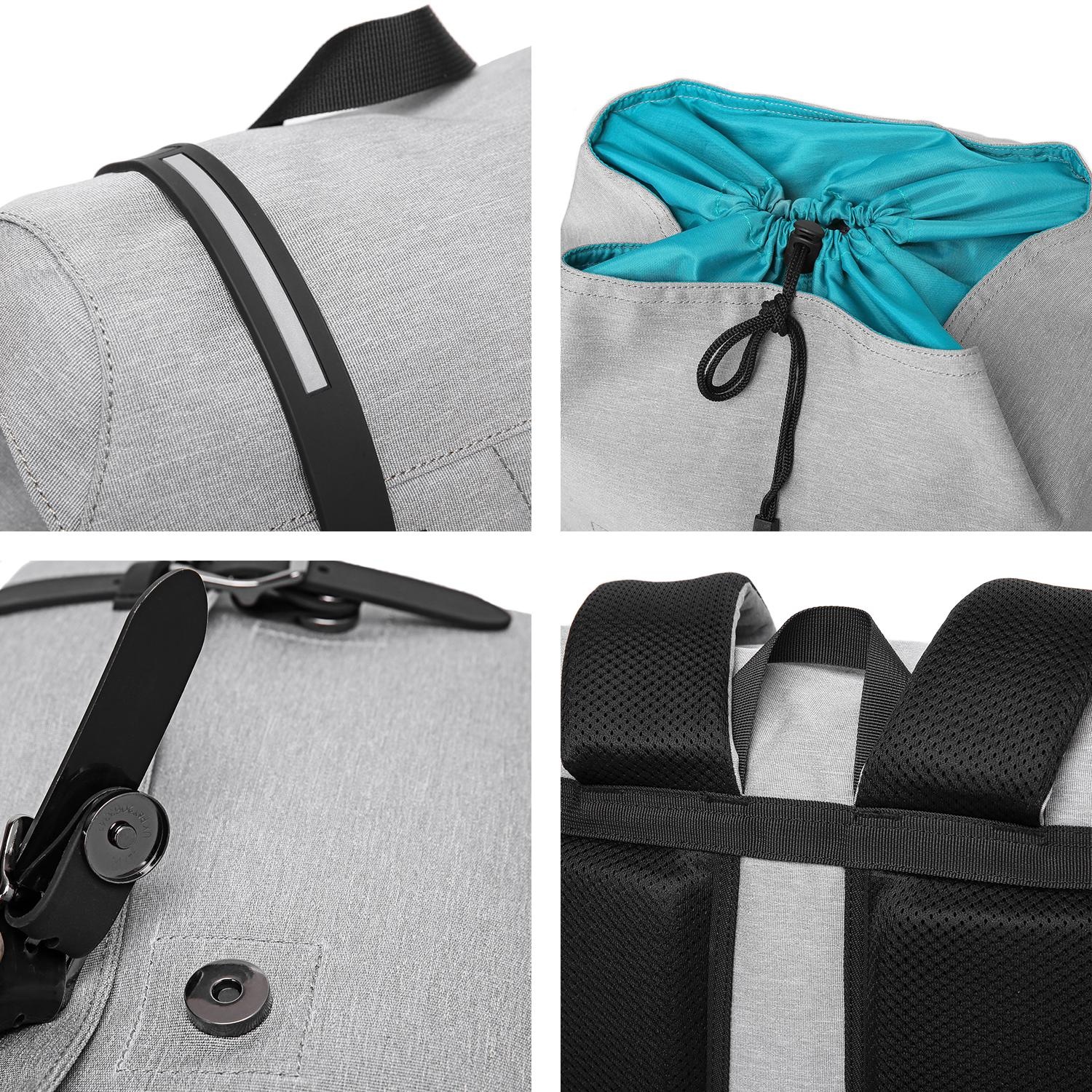 PEAK TIME Tagesrucksack »PT-301«, stylischer urbaner Rucksack mit Zierschnallen