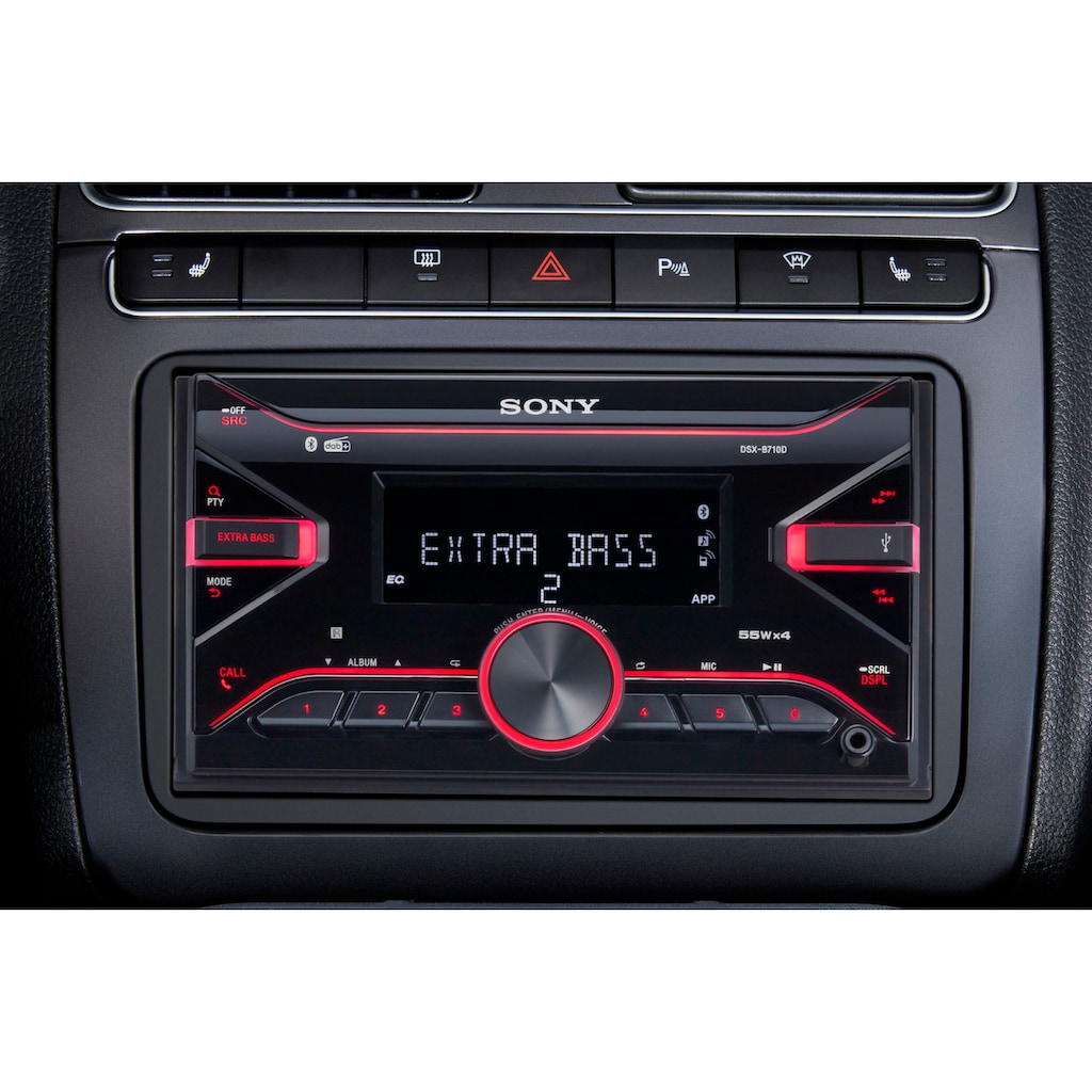 Sony Autoradio »DSXB710KIT«, (Bluetooth Digitalradio (DAB+)-FM-Tuner 55 W)