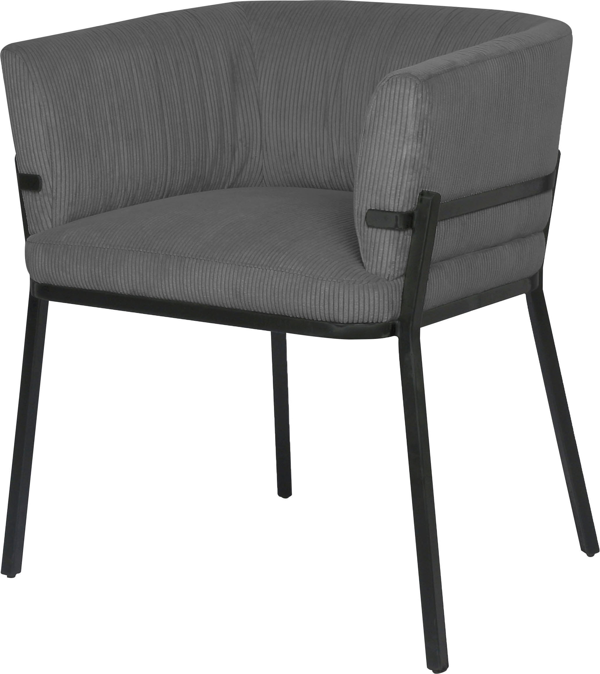 Guido Maria Kretschmer Home&Living Esszimmerstuhl »Fjolla«, 1 St., Cord, zwei Stoffqualitäten, unterschiedliche Farbvarianten, Sitzhöhe 49 cm