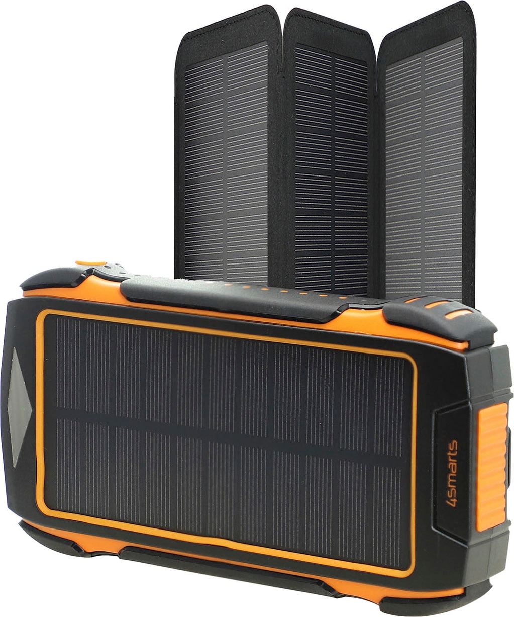 4smarts Solar Powerbank »Solar Powerbank Rugged TitanPack Eco 20000mAh«, Solar Powerbank Rugged TitanPack Eco 20000mAh, 10000 mAh