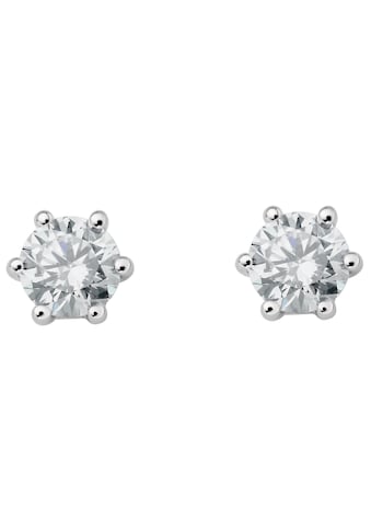 Paar Ohrhänger »0.4 ct Diamant Brillant Ohrringe Ohrstecker aus 950 Platin«