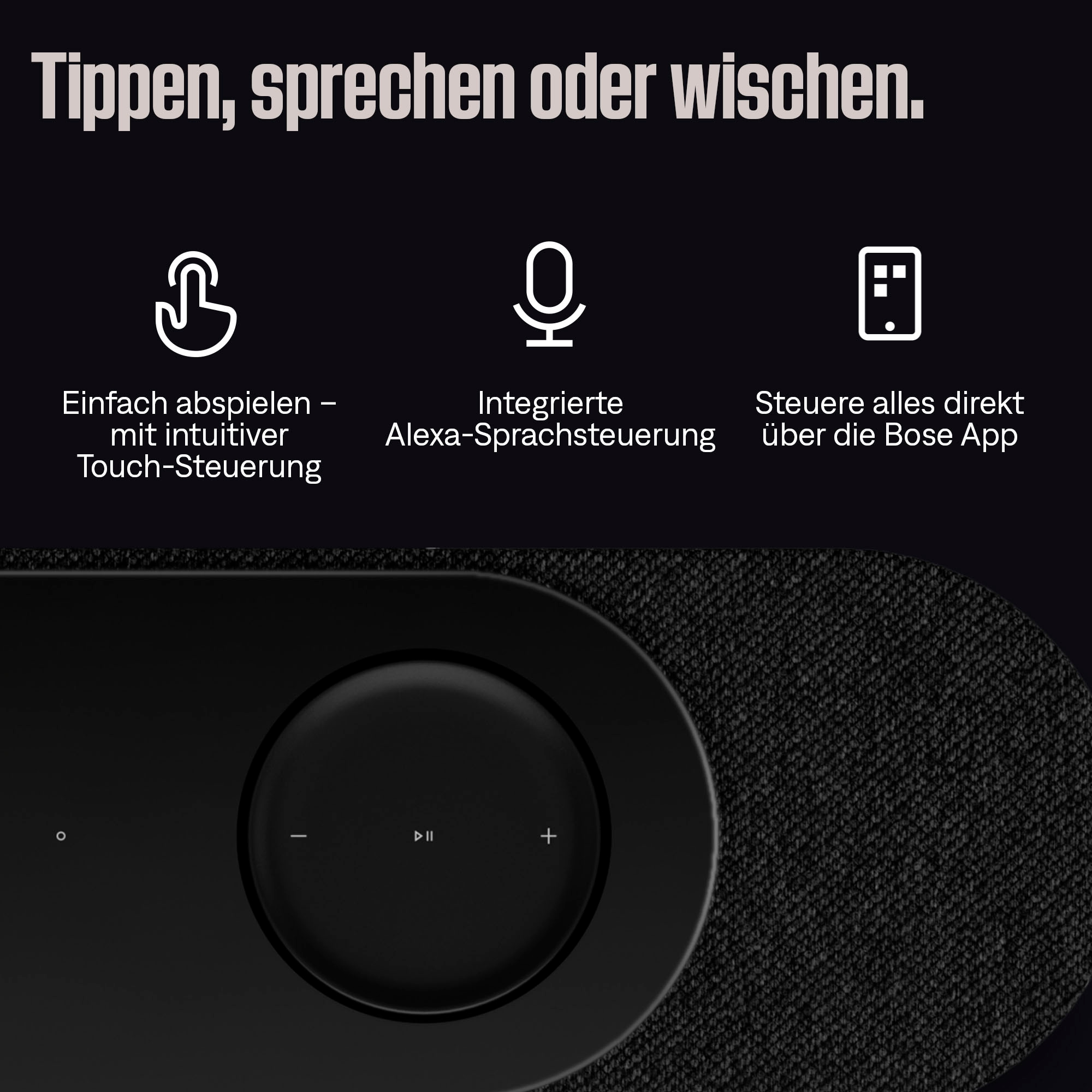 Bose Soundbar »Lifestyle Ultra« 5.1.2 (Bluetooth | WLAN 360°-Sound | App-Steuerung | Mikrofon | Mikrofon-Stummschaltung | Multiroom | Sprachsteuerung 50 W)
