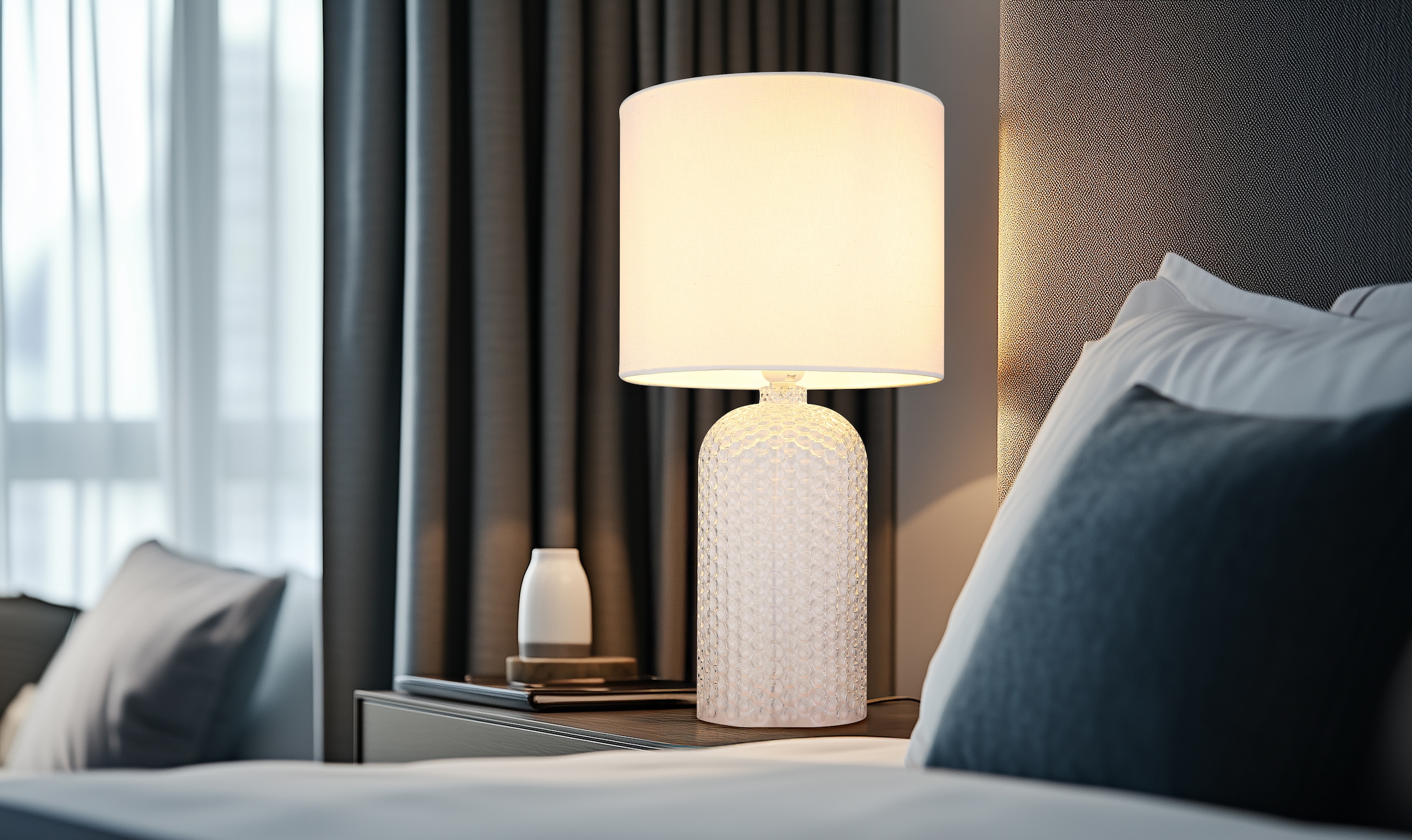 GLOBO LIGHTING Tischleuchte »SOFIA«, Leuchtmittel E27 | ohne Leuchtmittel, Tischlampe/weiß/Wohnzimmer/Flur/Schlafzimmer
