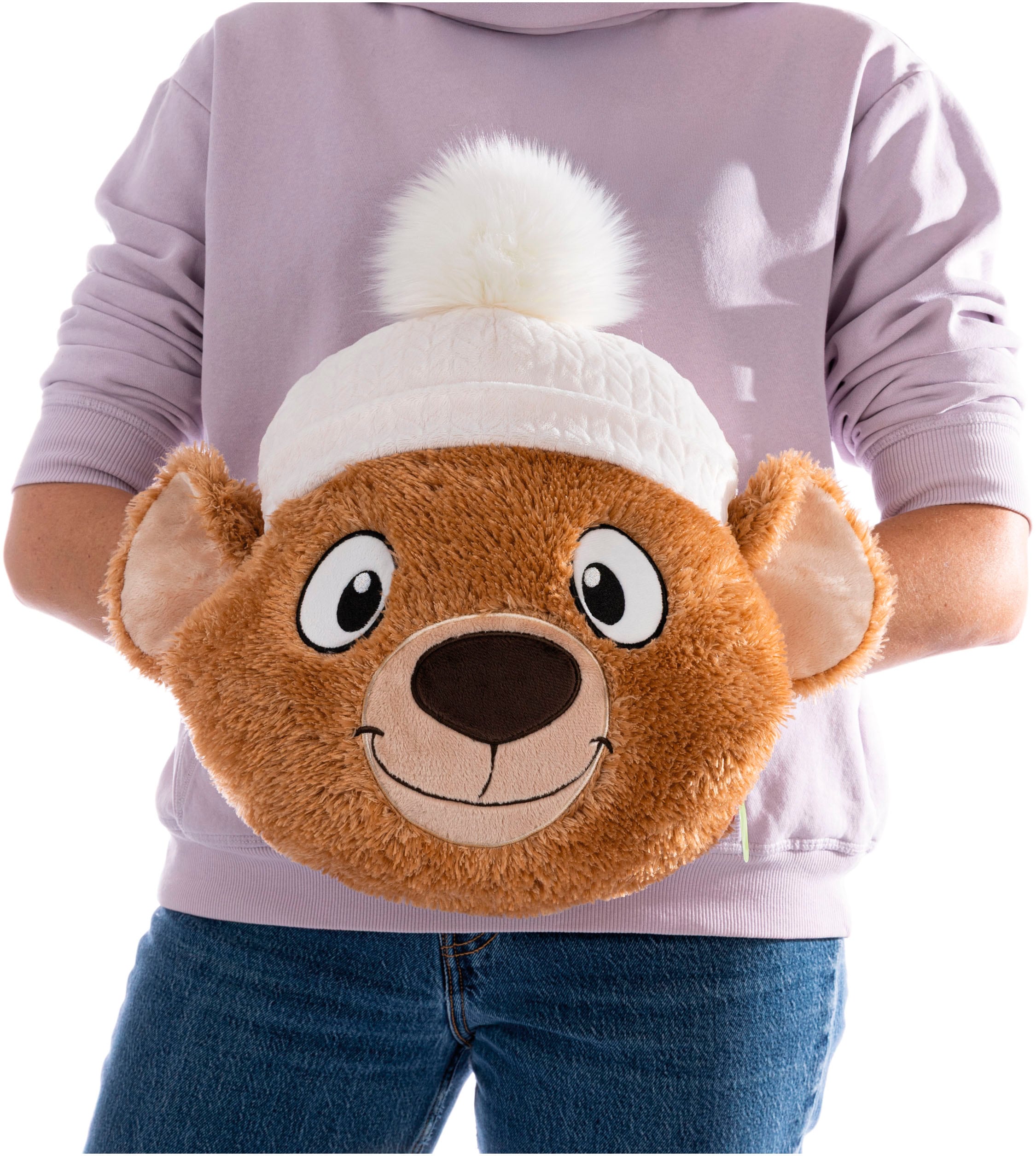 Nici Kuscheltier »Winter, Muff Bär Capiccino 32x34cm«