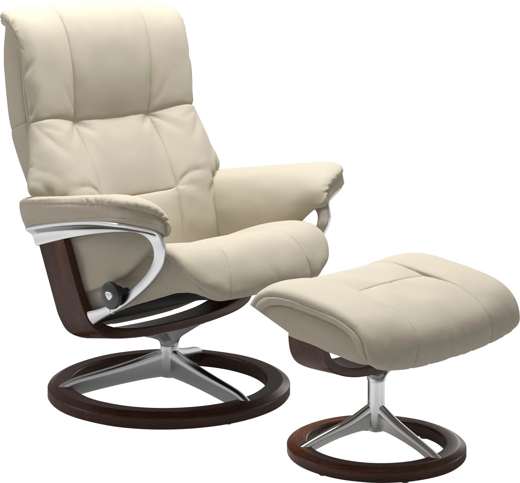 Relaxsessel STRESSLESS "Mayfair", beige (cream batick), B:83cm H:102cm T:74cm, Leder BATICK: BATICK ist ein leicht korrigiertes, durchgefärbtes und genarbtes Möbelleder, bei dem die meisten Unebenheiten und Spuren in der Regel entfernt wurden.;Leder PALOM
