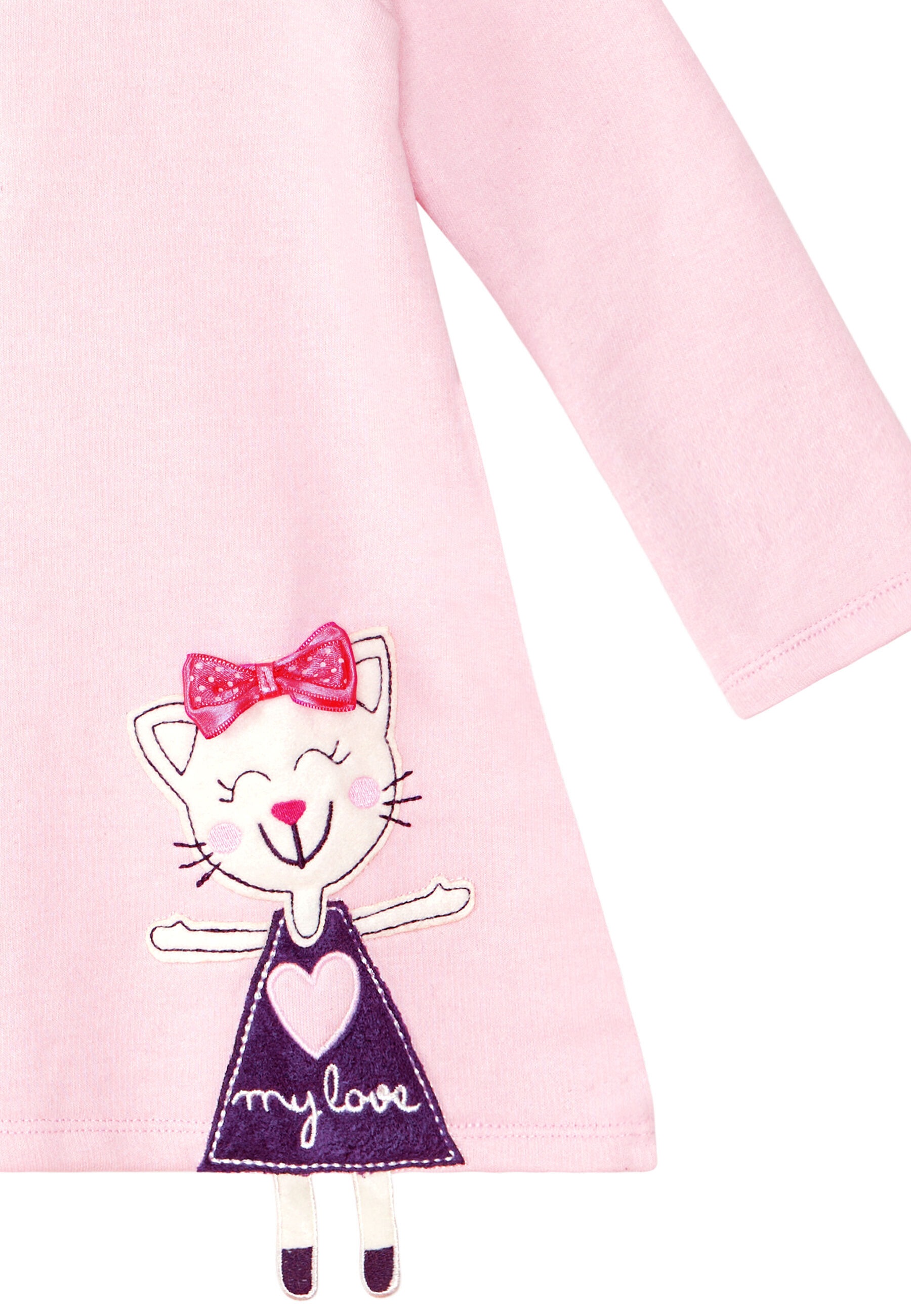 Denokids Sommerkleid »White Cat«, mit 3D-Katzenbeinen am Rock