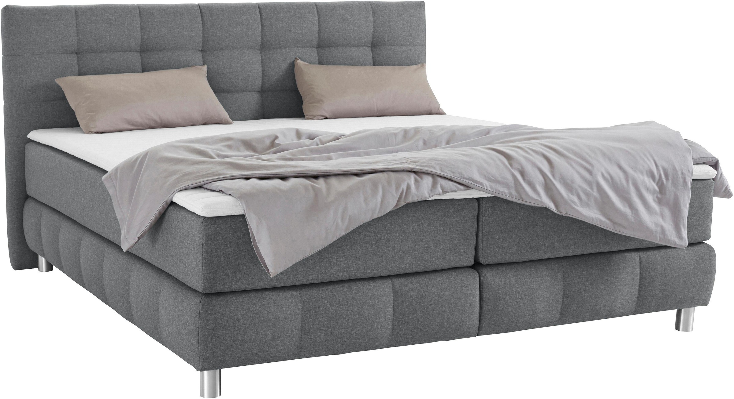 Home affaire Boxspringbett "Salo" incl. Topper, 6 Breiten, 2 Härtegrade, TF günstig online kaufen