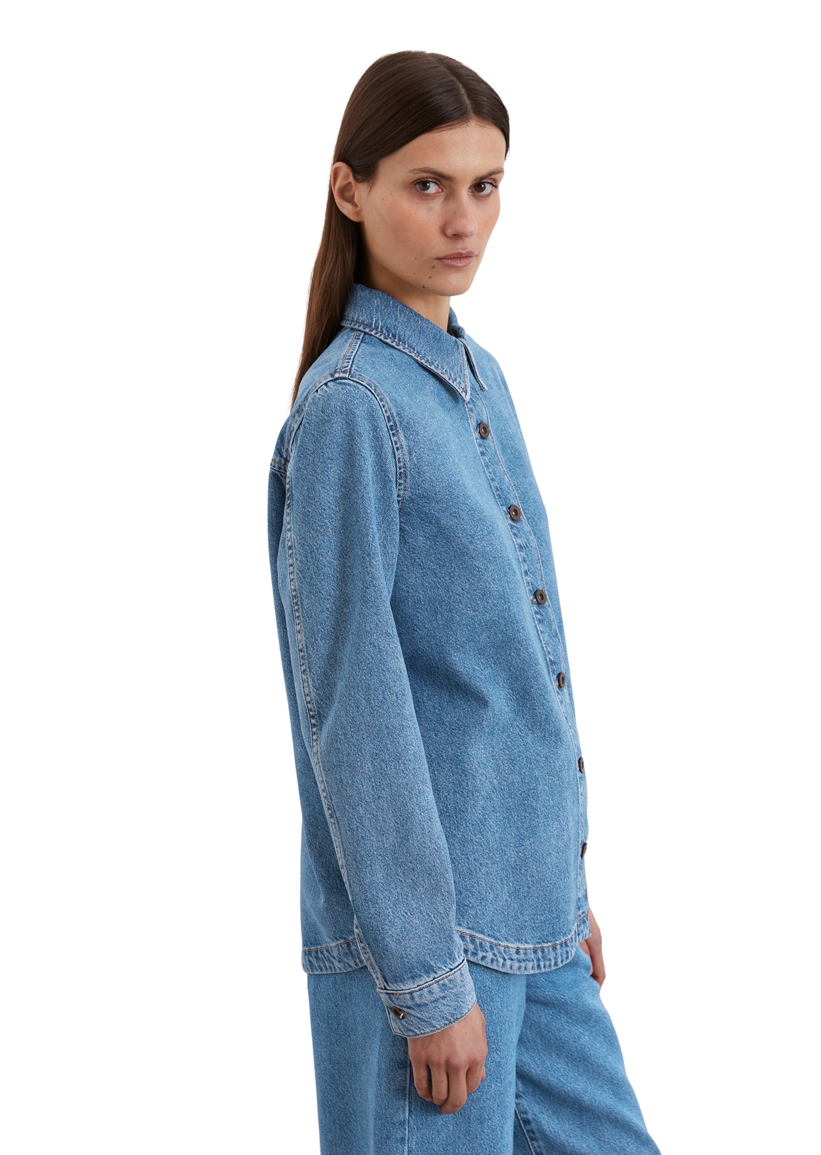 Marc O'Polo Jeansbluse »aus Lyocell-Bio-Baumwolle-Mix«
