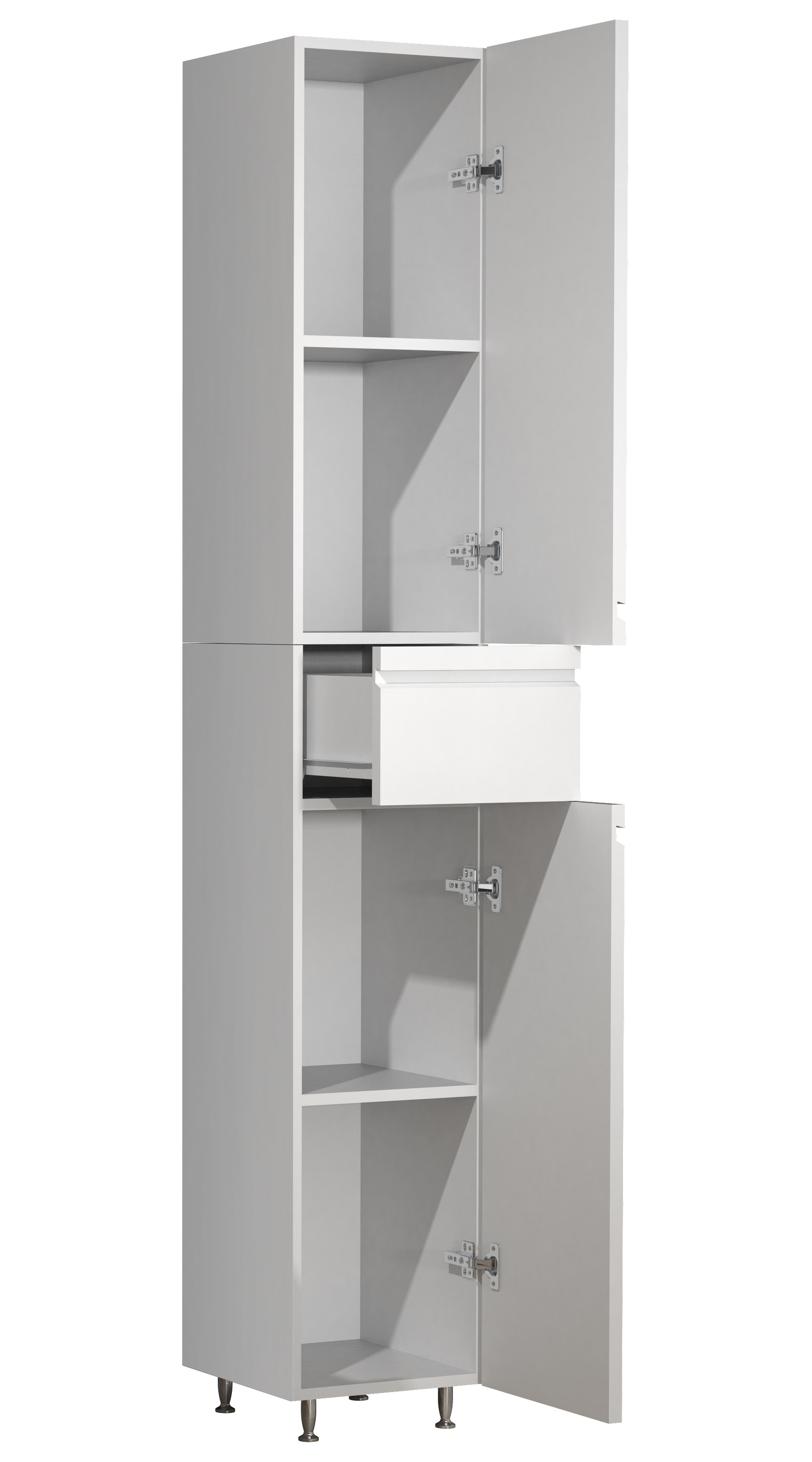 VCM Hochschrank »Holz Badmöbel Bad Hochschrank Badschrank Silora«