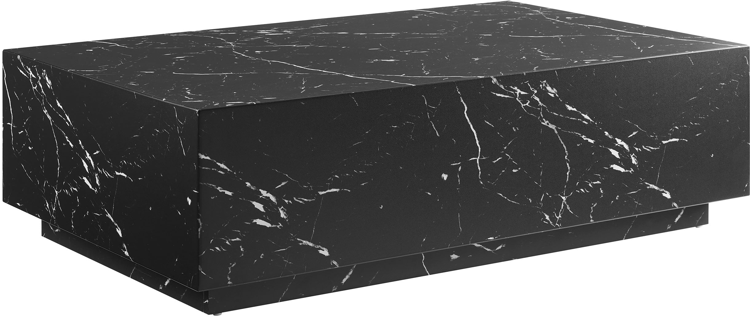 SalesFever Couchtisch "Almeria Beistelltisch: Stilvoller Tisch 120/75 cm" Stilvoller, rechteckiger Tisch in edler Marmoroptik, 120x75cm