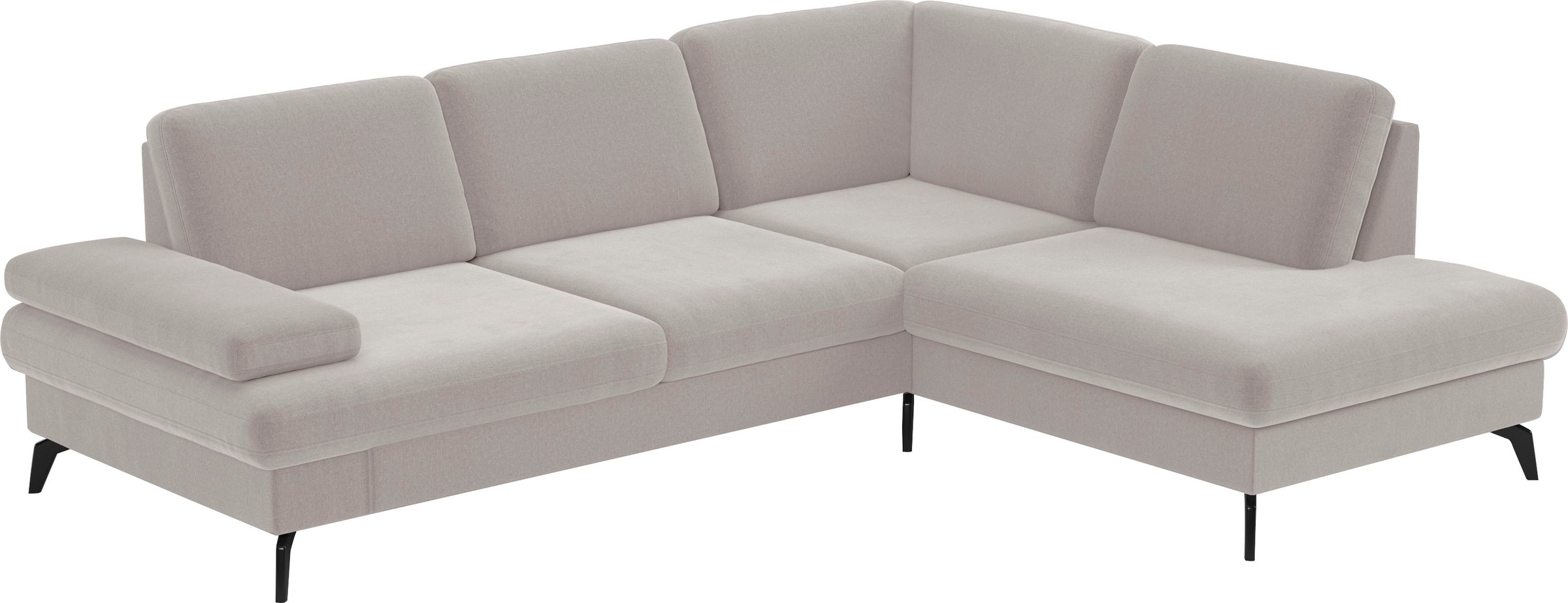 sit&more Ecksofa »Morris L-Form, inkl. Sitztiefenverstellung«, wahlweise mit Armteilverstellung, Bettfunktion & Bettkasten