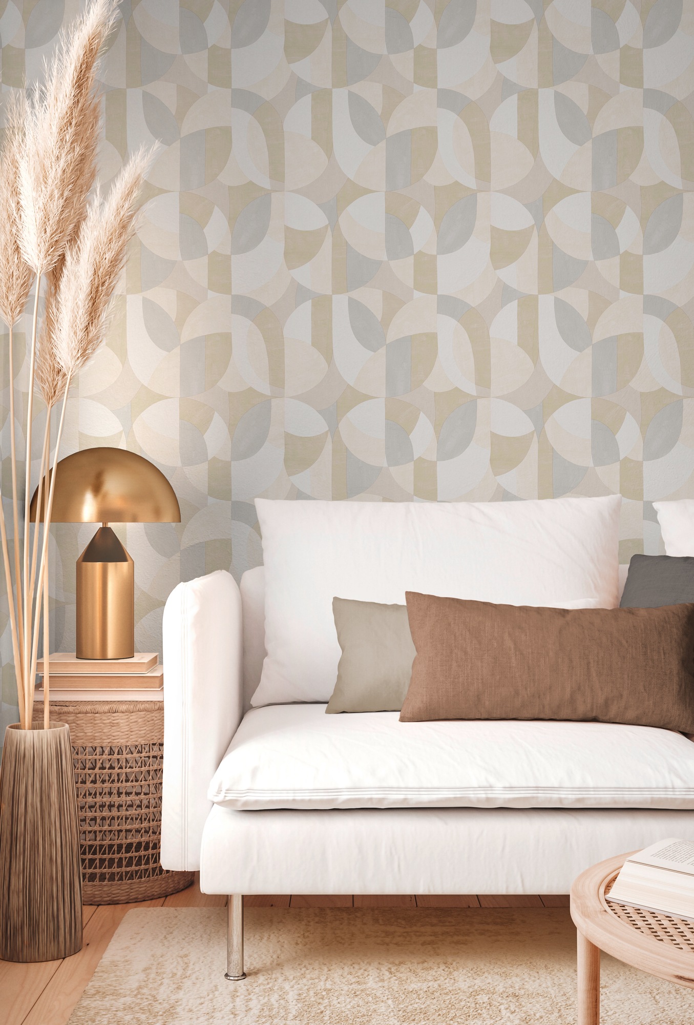 A.S. Création Vliestapete »French Affair Grafik-Tapete Mustertapete Formen Kunst«, matt, Vliestapete geometrisch für Schlafzimmer Küche Wohnzimmer Grafik Flur