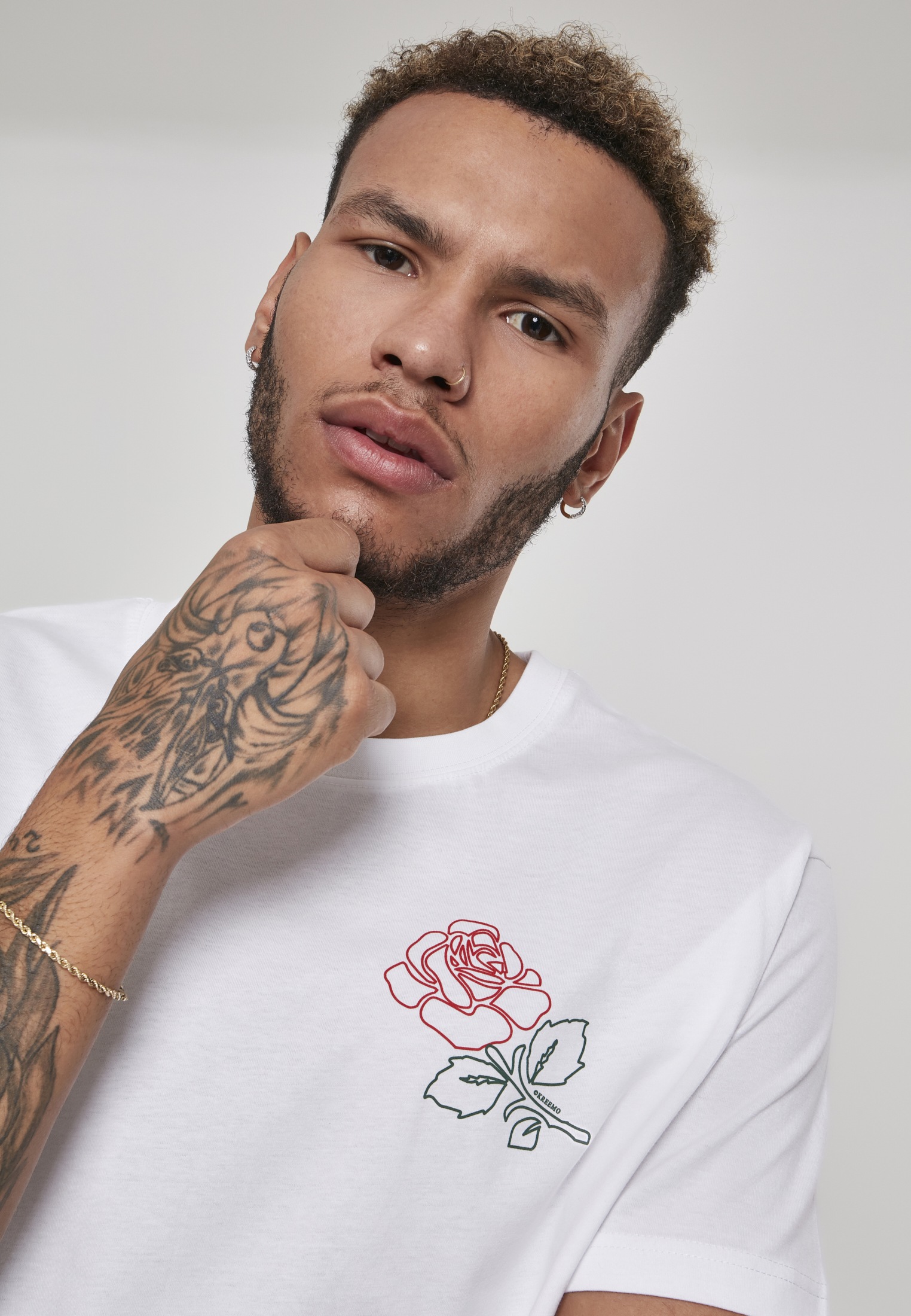 MisterTee T-Shirt »MisterTee Herren Keke Rose Tee«, (1 tlg.)