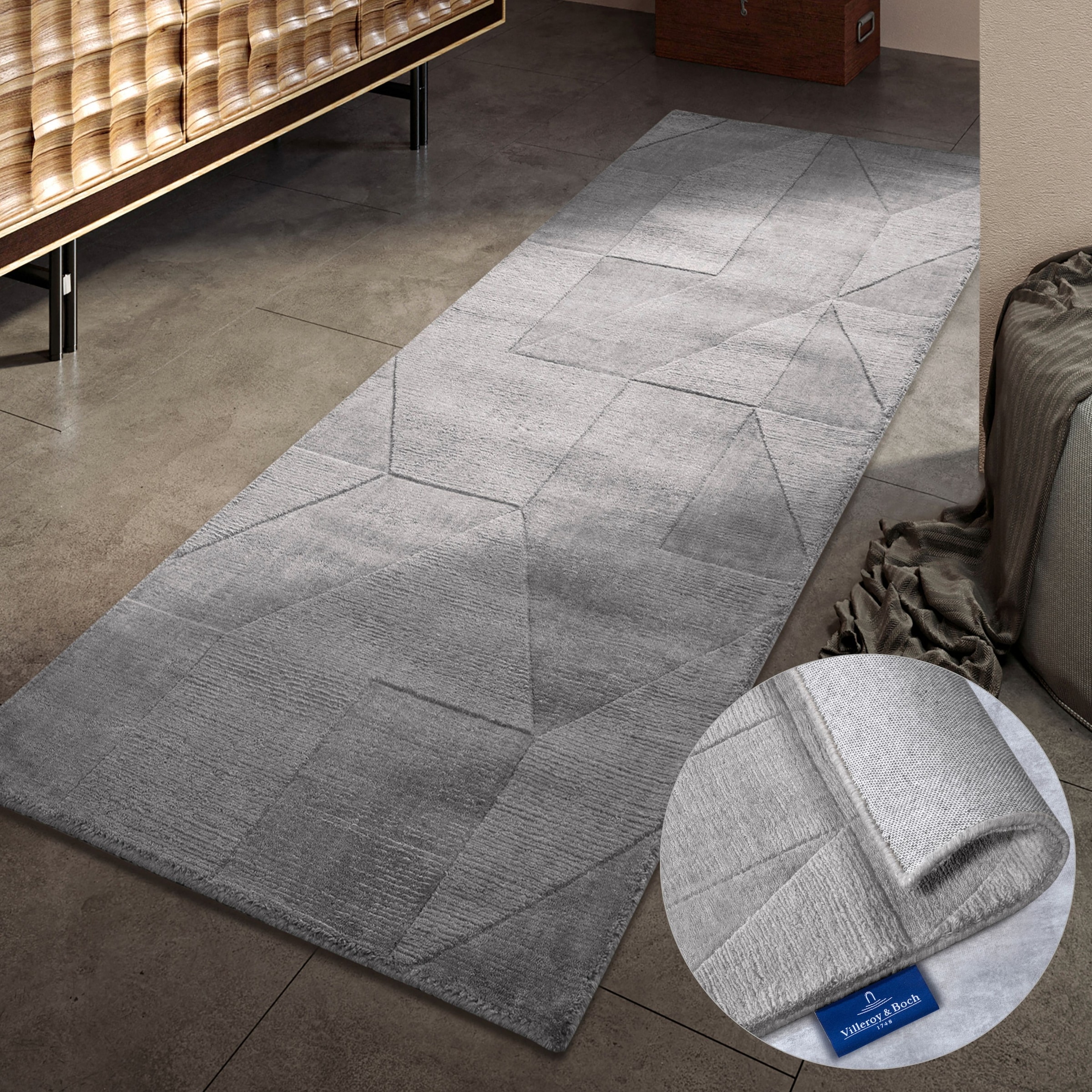 Villeroy & Boch Wollteppich "Ursule" rechteckig 10 mm Höhe Läufer, handgewe günstig online kaufen