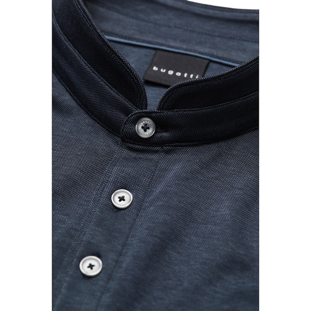 bugatti Langarm-Poloshirt