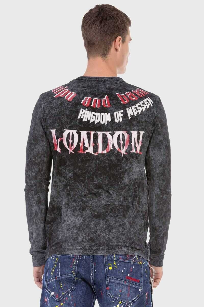 Cipo & Baxx T-Shirt »Sweatshirts«, mit Print auf Vorder- und Rückseite