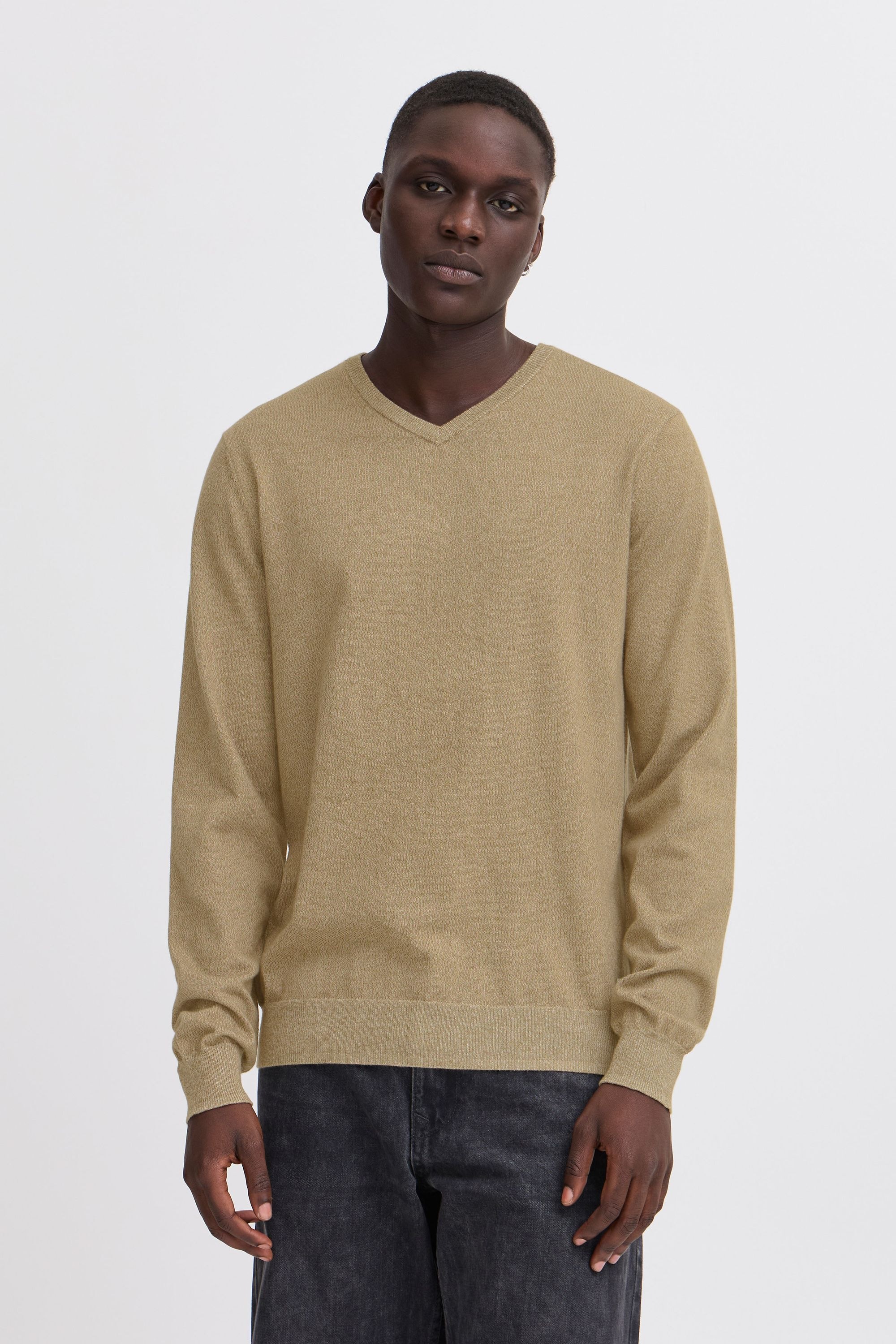 Thumbnail - Blend Strickfleece-Pullover "Strickpullover BHBRUTON V-neck"
