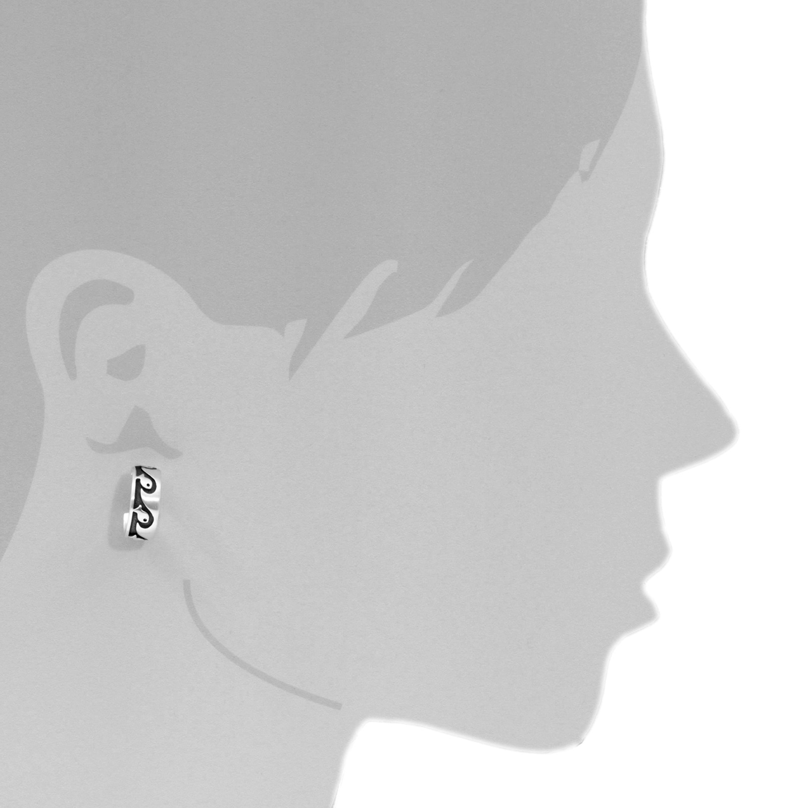 Ostsee-Schmuck Fish Earrings White Silver 925 4