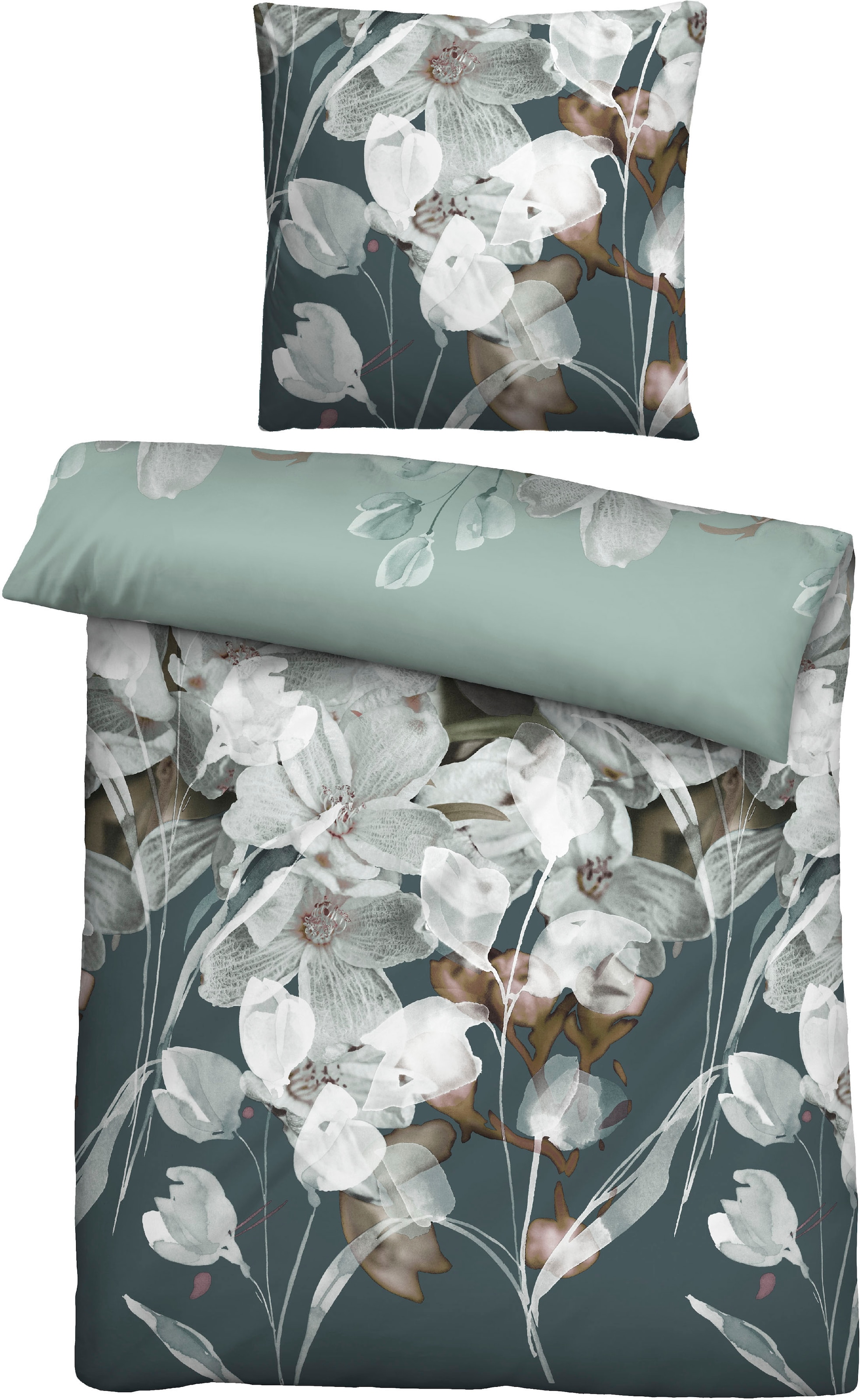 Biberna Wendebettwäsche "Stefanie in Gr. 135x200, 155x220 oder 200x200 cm" günstig online kaufen