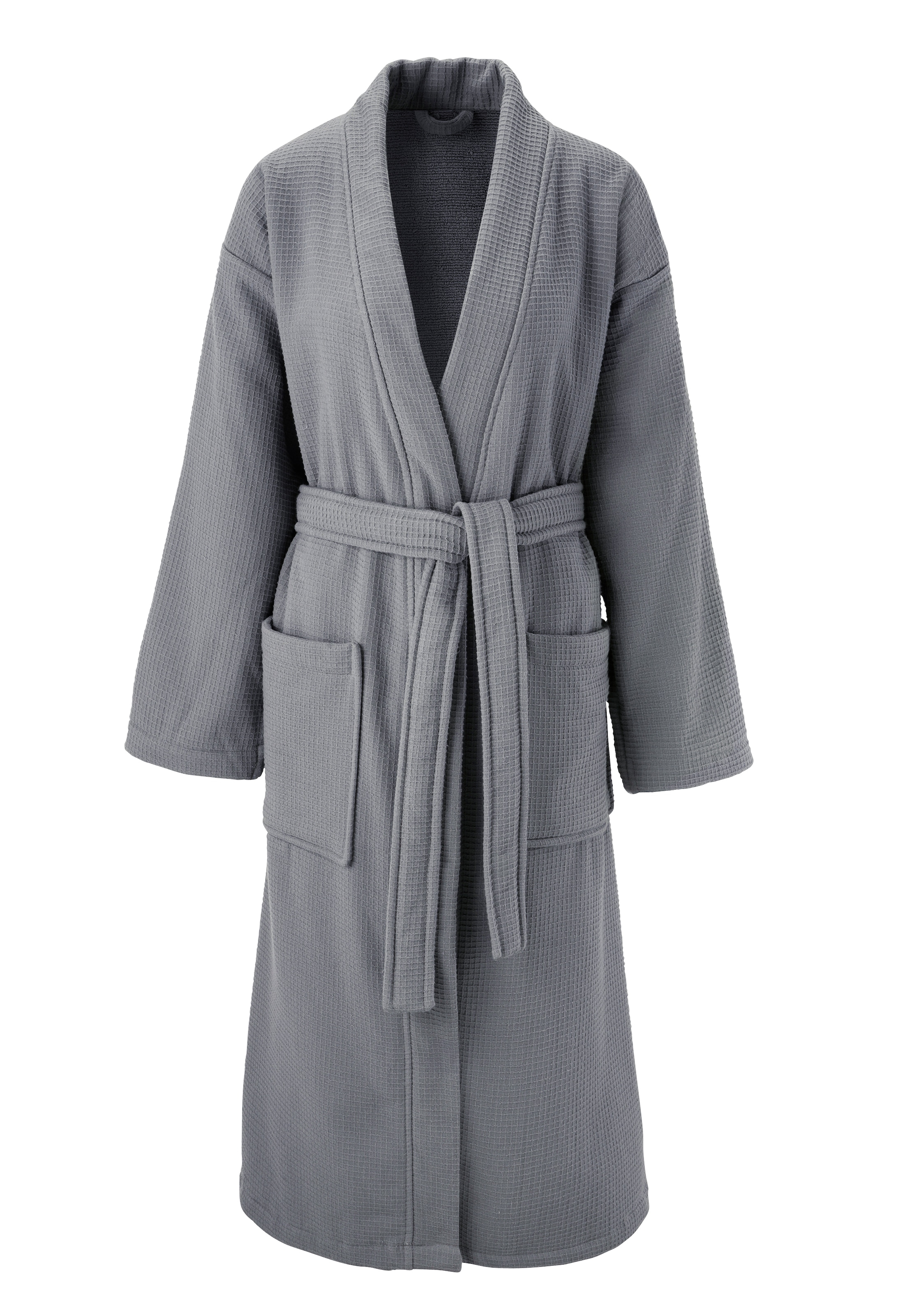 OTTO home Unisex-Bademantel "Merida, Waffelpiqué, Premium Qualität, 500 g/m günstig online kaufen