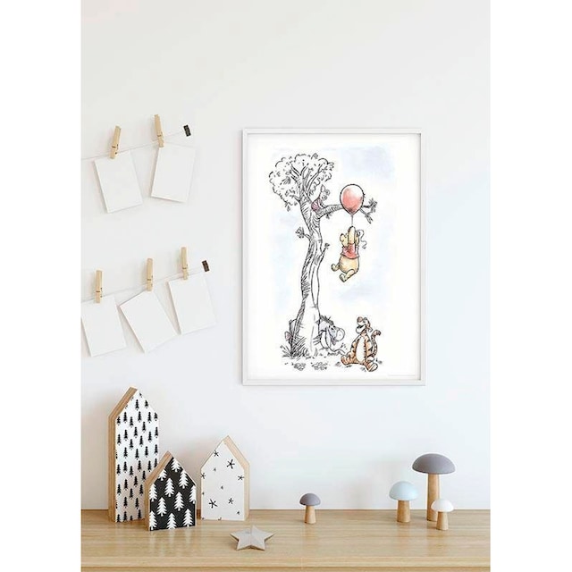 Komar Poster »Winnie Pooh Hang on«, Disney, (1 St.), Kinderzimmer,  Schlafzimmer, Wohnzimmer | BAUR