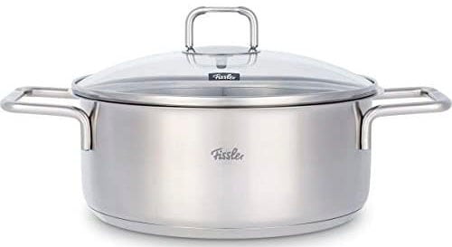 Fissler Topf-Set »Hamburg«, Edelstahl 18/10, (Set, 4 tlg., je 1 Kochtopf Ø 16, 20, 24 cm, 1 Bratentopf Ø 20 cm, mit Deckel), Induktion Made in Germany - Premium Qualität