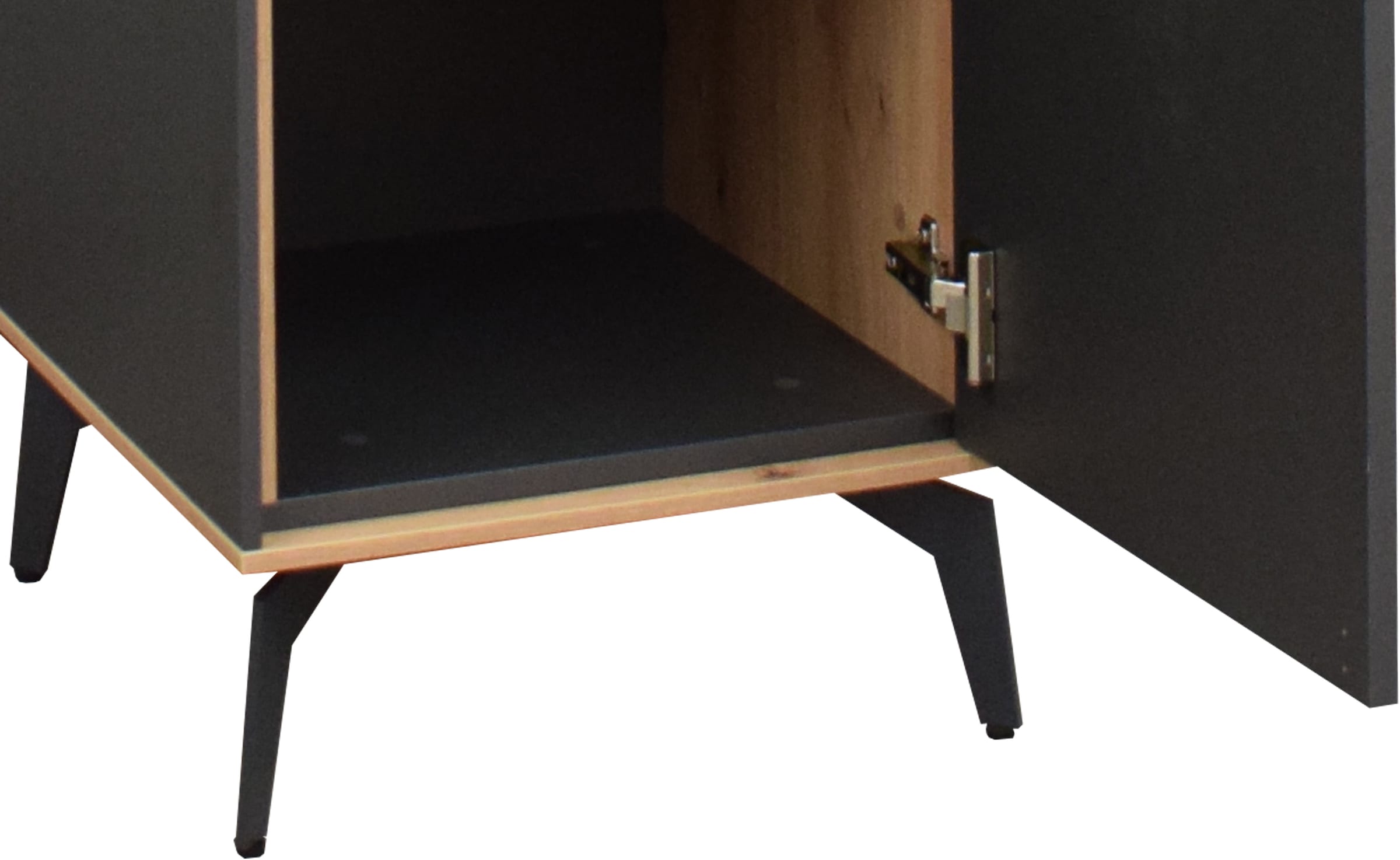 Mäusbacher Kommode, Faro Sideboard 159 cm, inkl. Beleuchtung, Push to open, Metallfüße