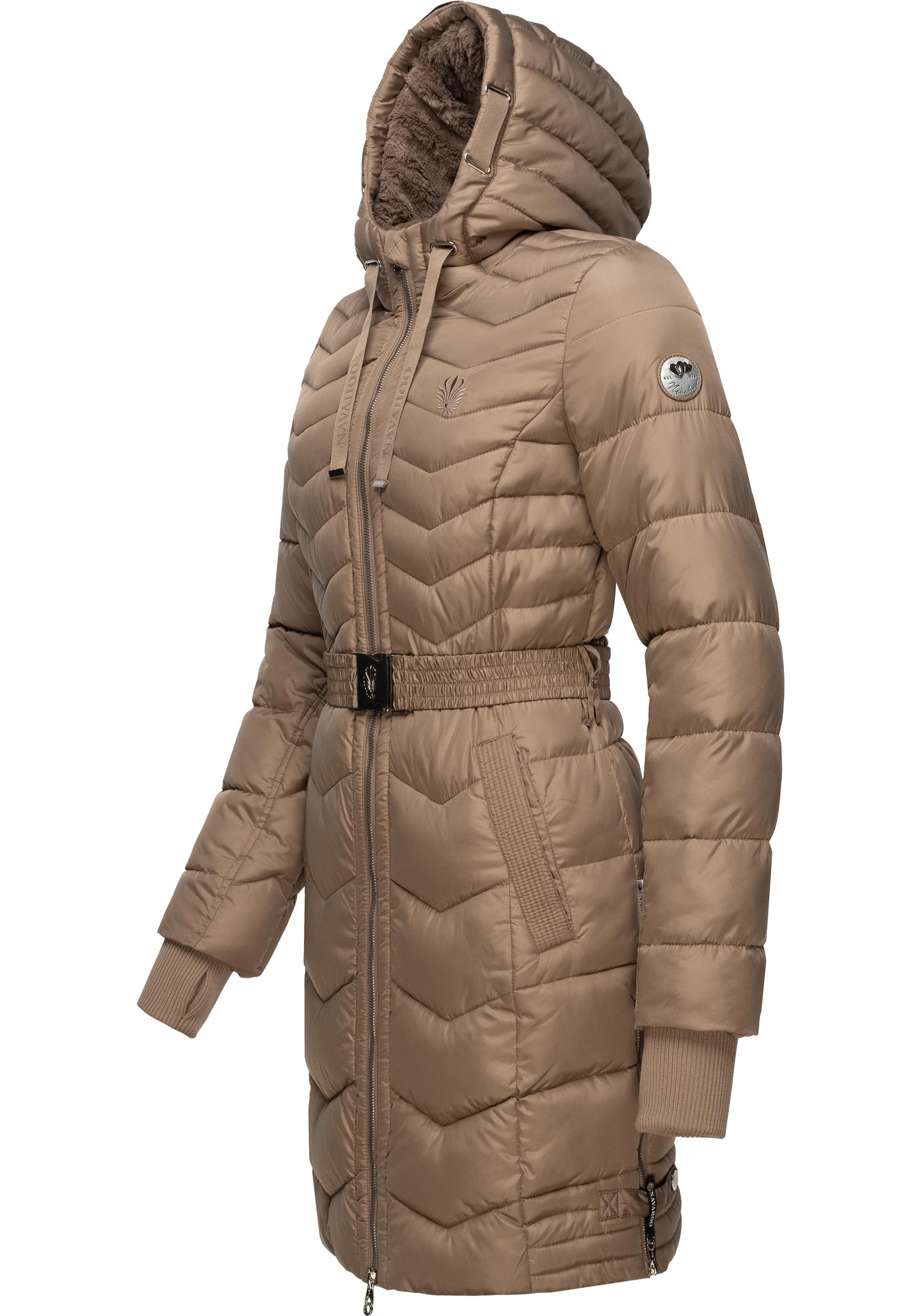 Navahoo Steppmantel »Alpenveilchen«, Stylischer Wintermantel mit schicken Details