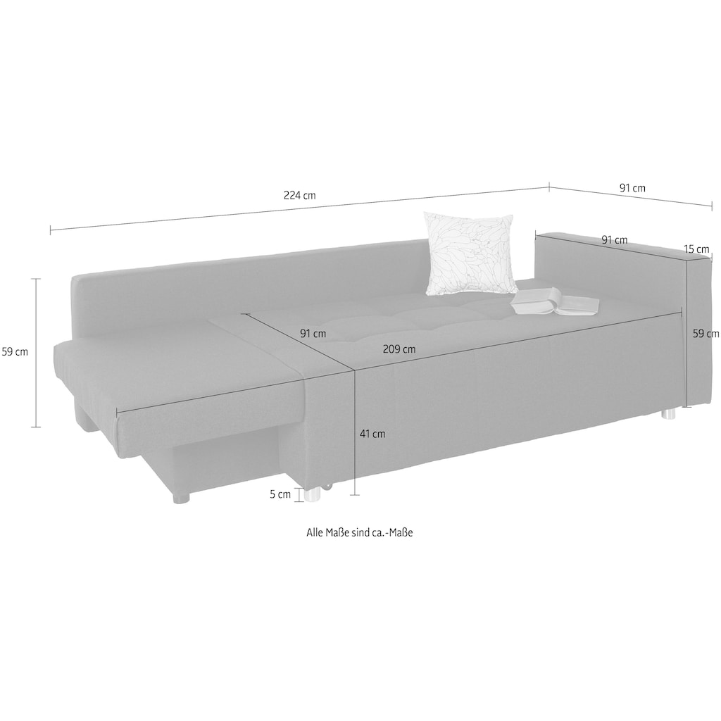 COLLECTION AB Schlafsofa »Dany«