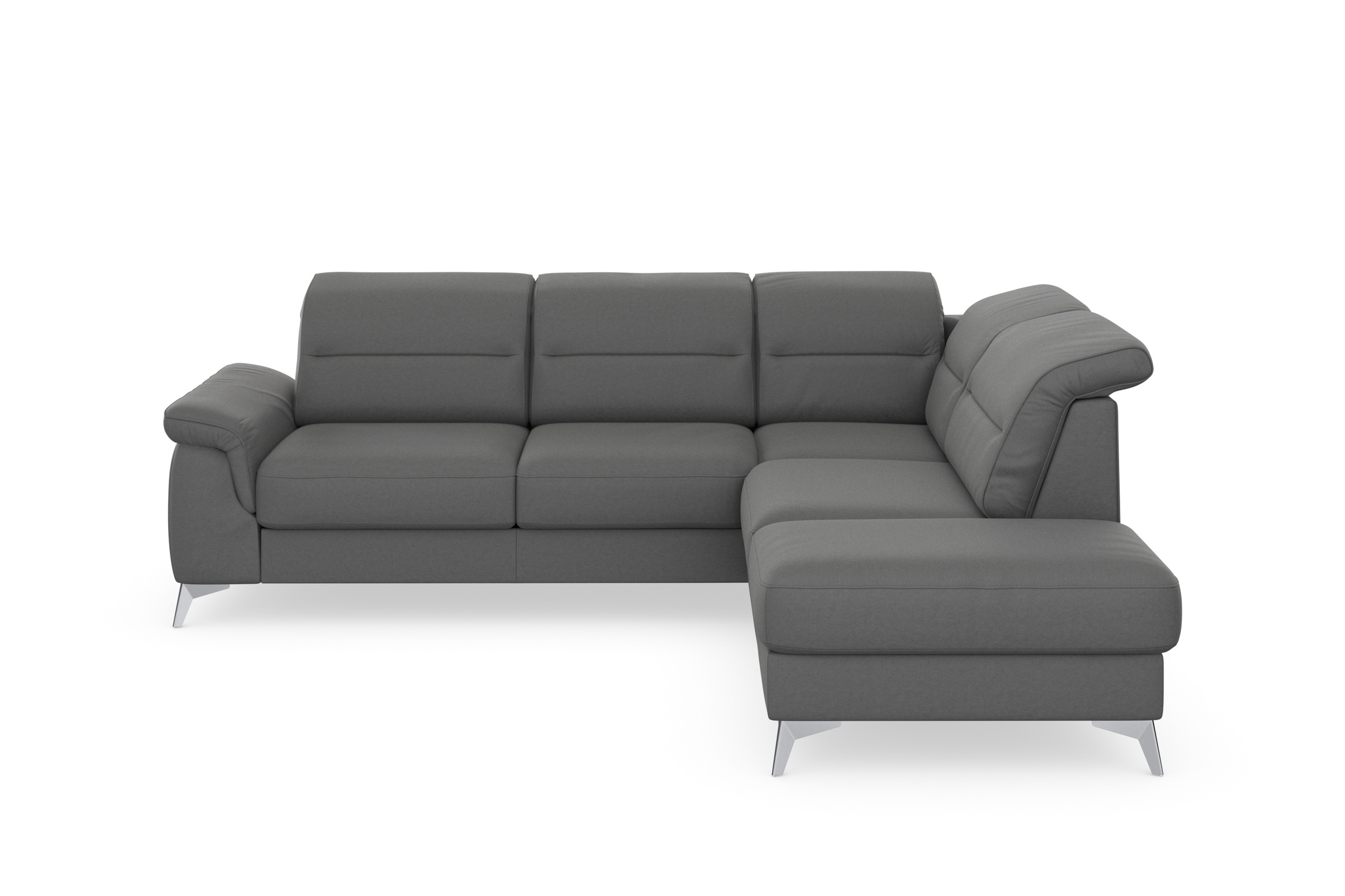 sit&more Ecksofa »Sinatra L-Form« mit Ottomane, optional mit Kopfteilverstellung und Armteilfunktion