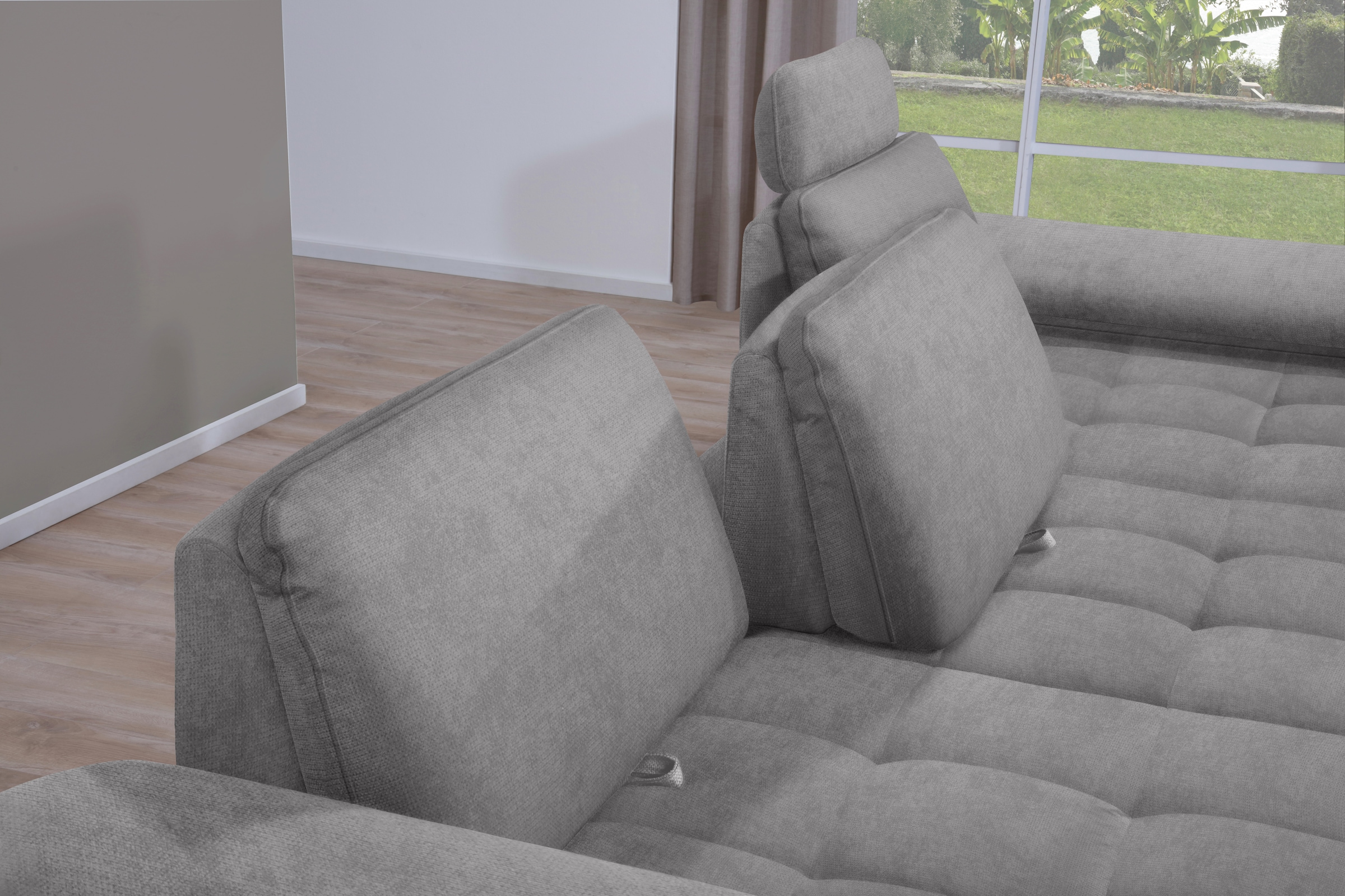 alina Ecksofa »Royce«, inklusive Sitztiefenverstellung, 296 cm breit