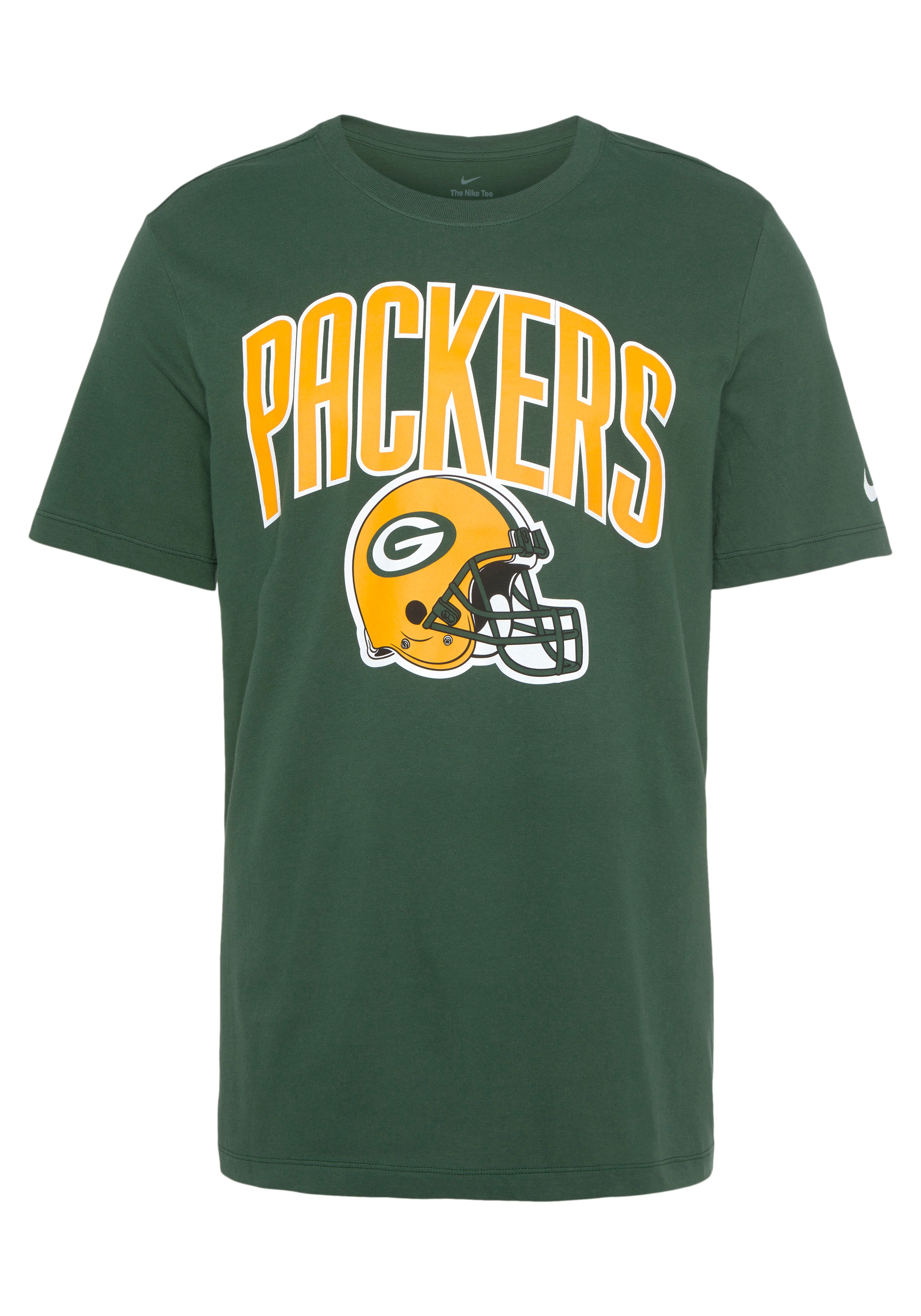 Green Bay Packers Nike Dri-FIT Langarm-T-Shirt aus Baumwolle - Damen