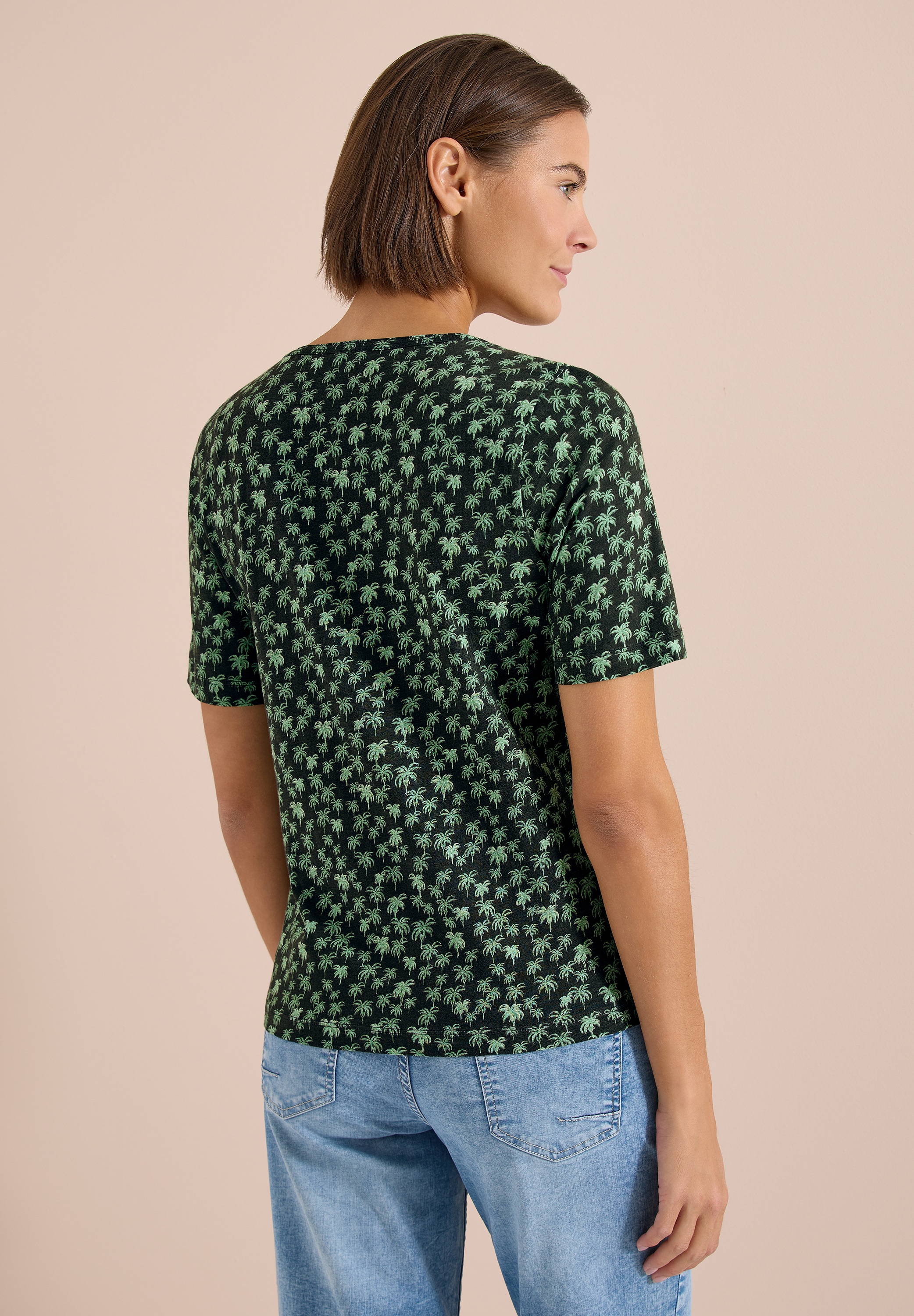 Cecil Print-Shirt aus reiner Baumwolle
