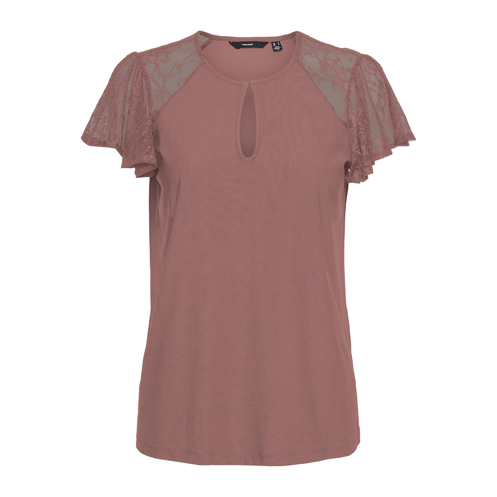 Vero Moda Spitzenshirt »VMMILLA SS LACE TOP JRS«