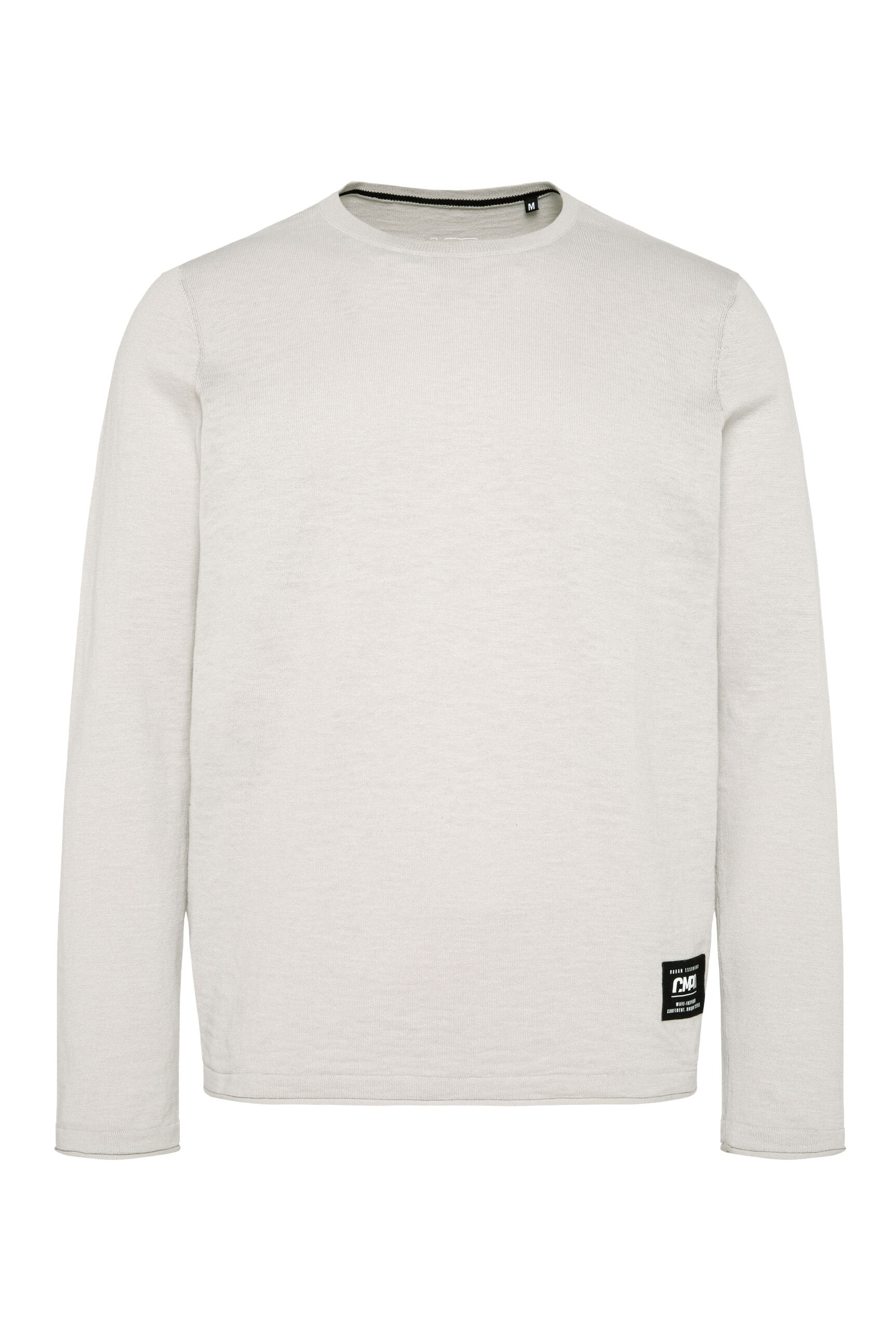 CMPD Rundhalspullover mit Rollsäumen