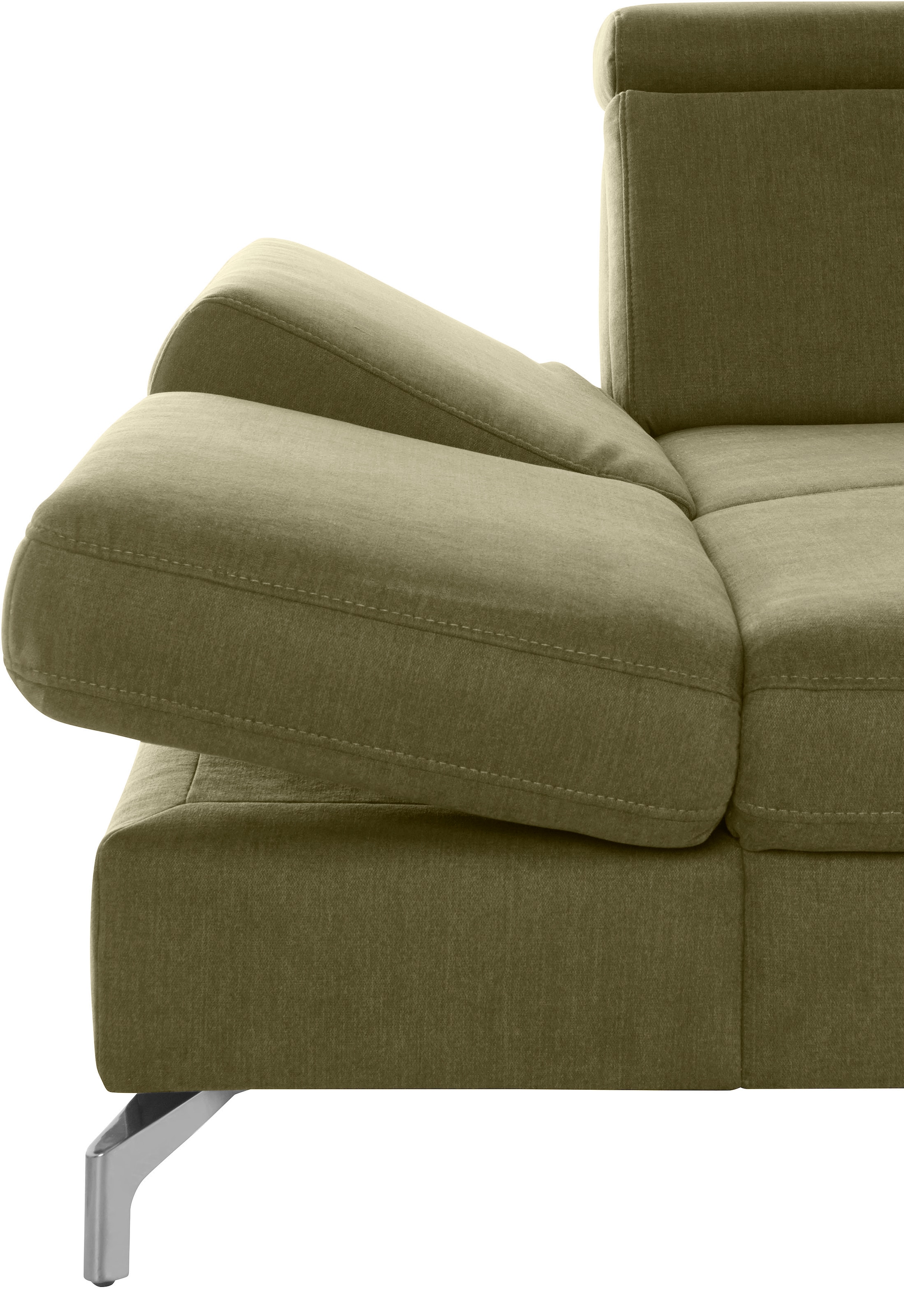 sit&more Wohnlandschaft »Brisbane U-Form« Fußhöhe 12 cm, inklusive Sitztiefen-, Armteil- und Kopfteilverstellung