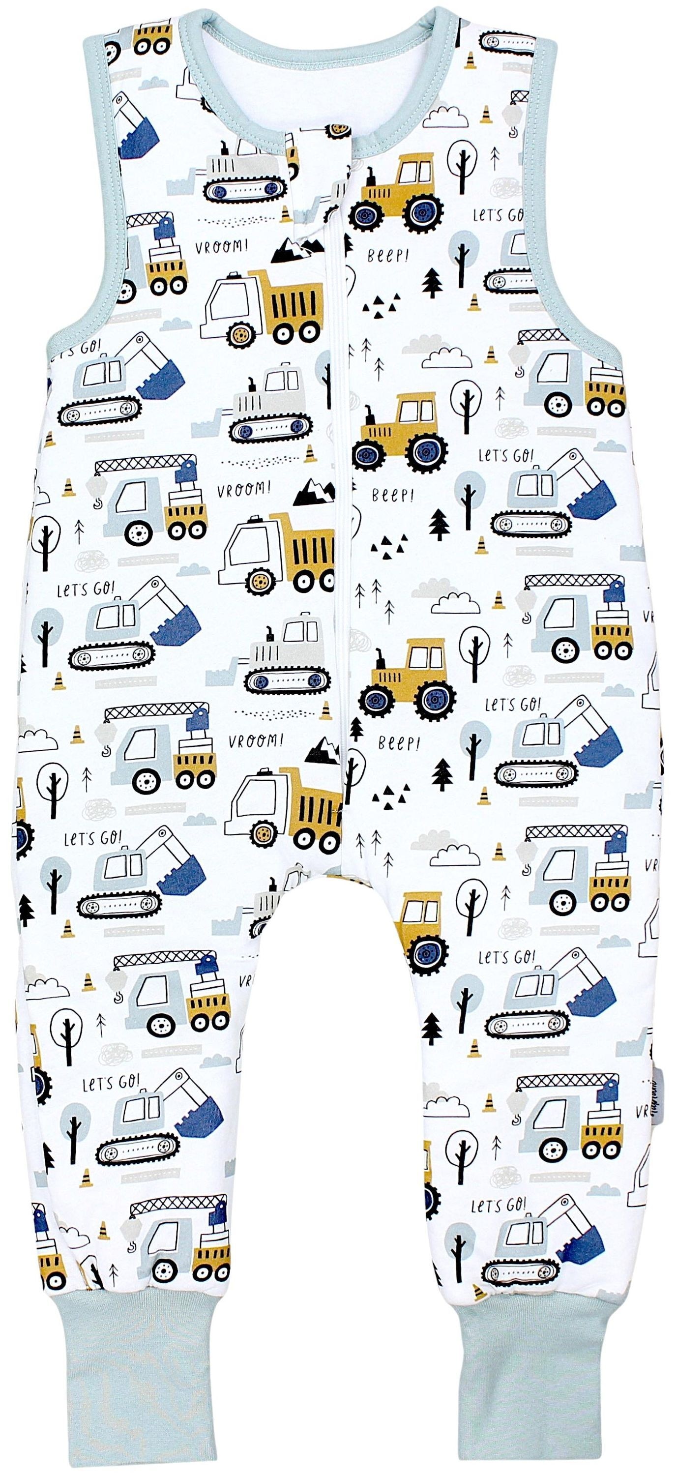 TUPTAM Babyschlafsack "Schlafsack mit Füßen Baby Ganzjahresschlafsack mit Beinen 2,5 Tog", L: 98cm, gelb, Schlafsäcke